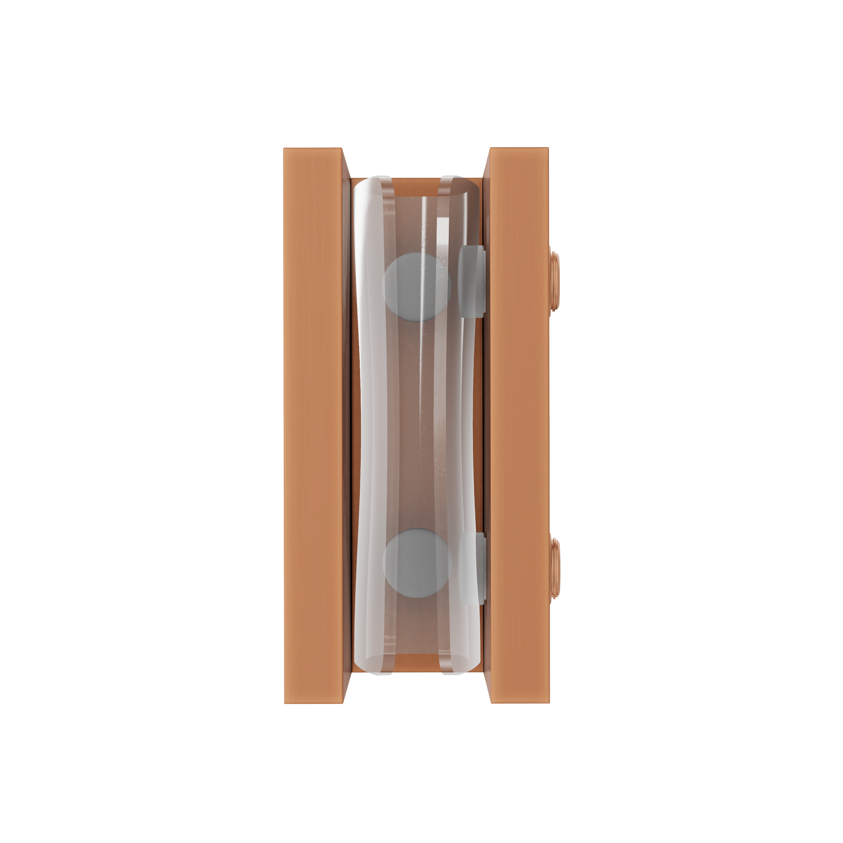 Shower Glass Clamp - Brushed Copper