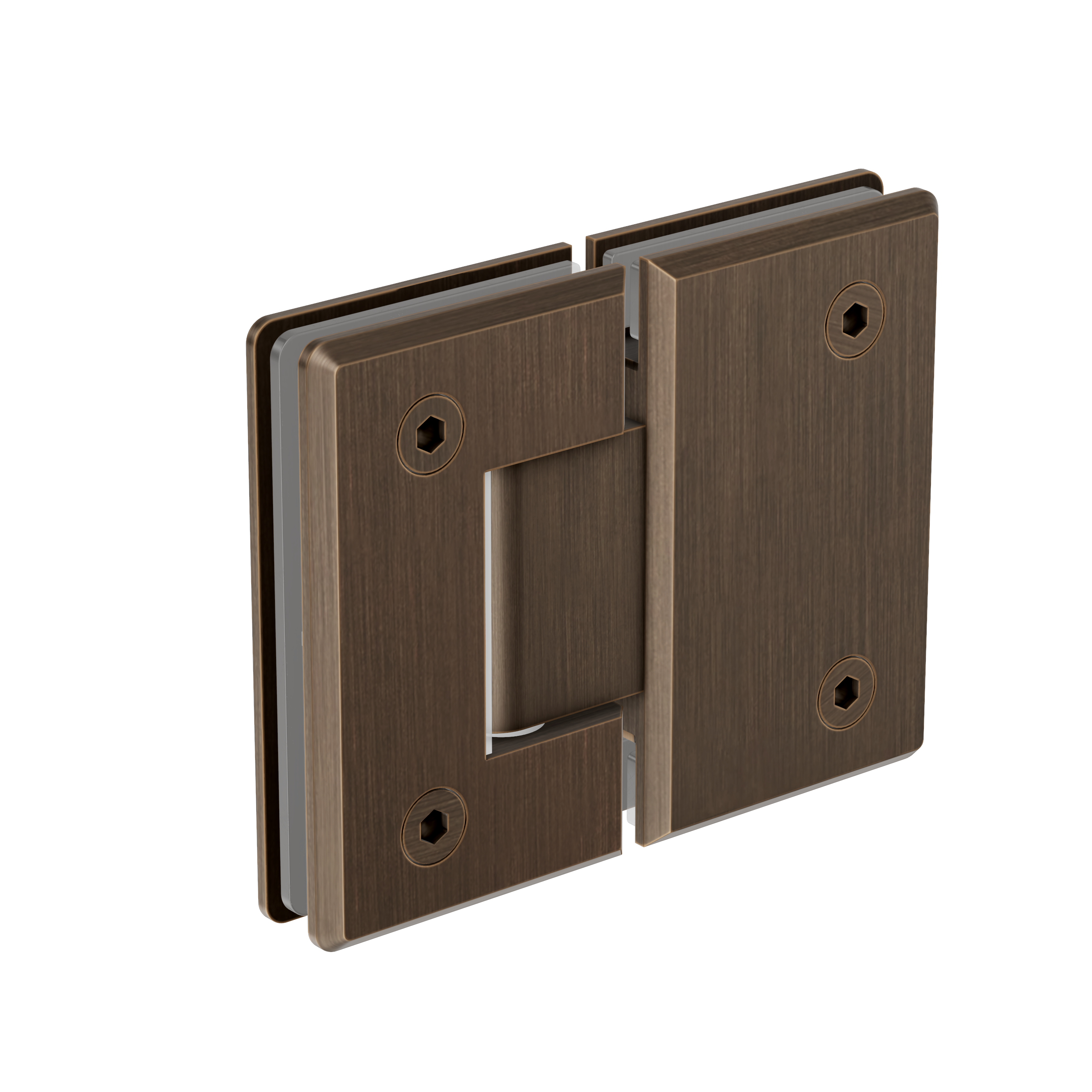 Shower Hinge Glass to Glass - Antique Brass