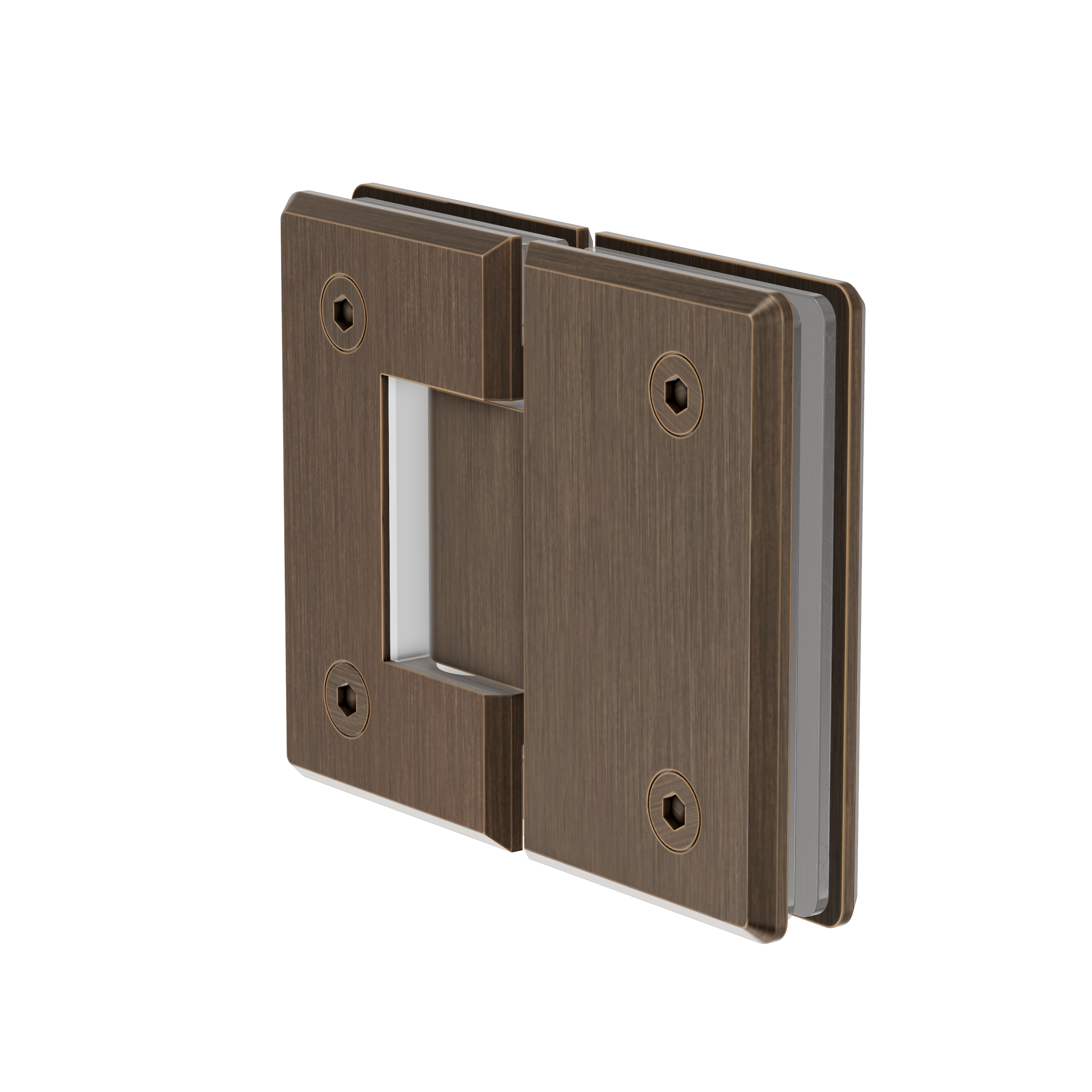 Shower Hinge Glass to Glass - Antique Brass