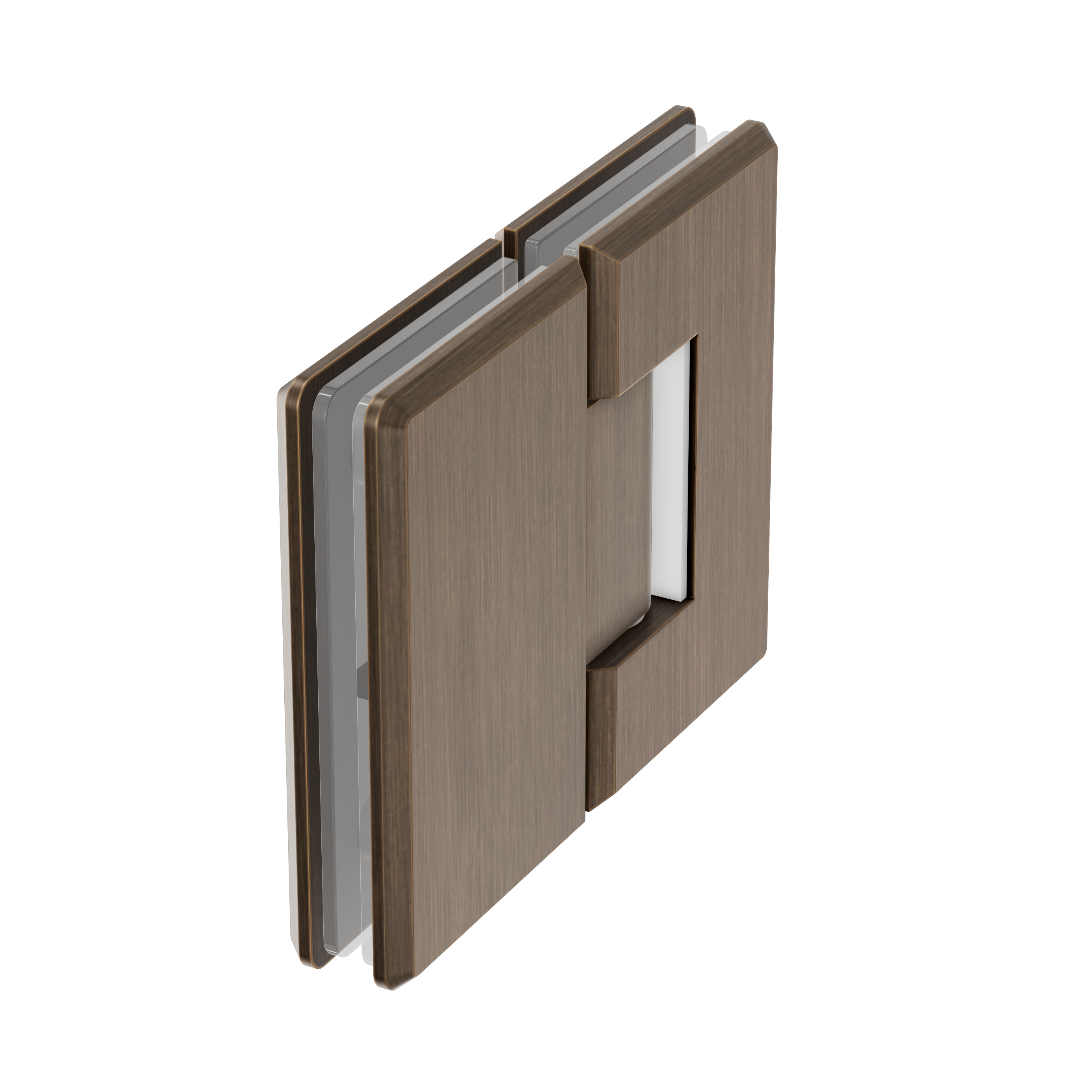 Shower Hinge Glass to Glass - Antique Brass