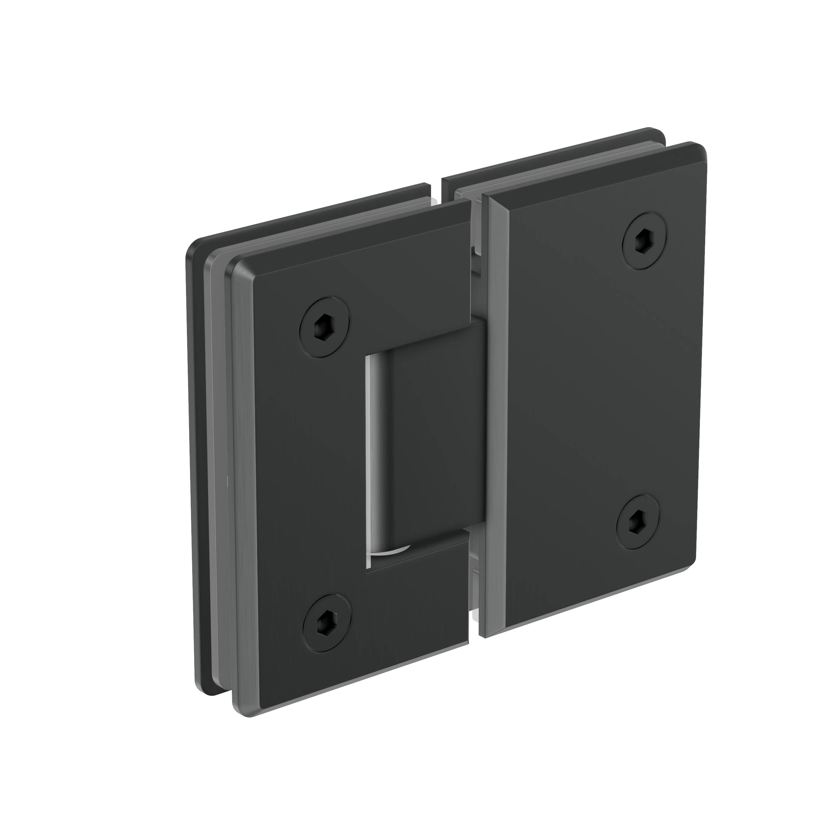 Shower Hinge Glass to Glass - Gun Metal Brushed