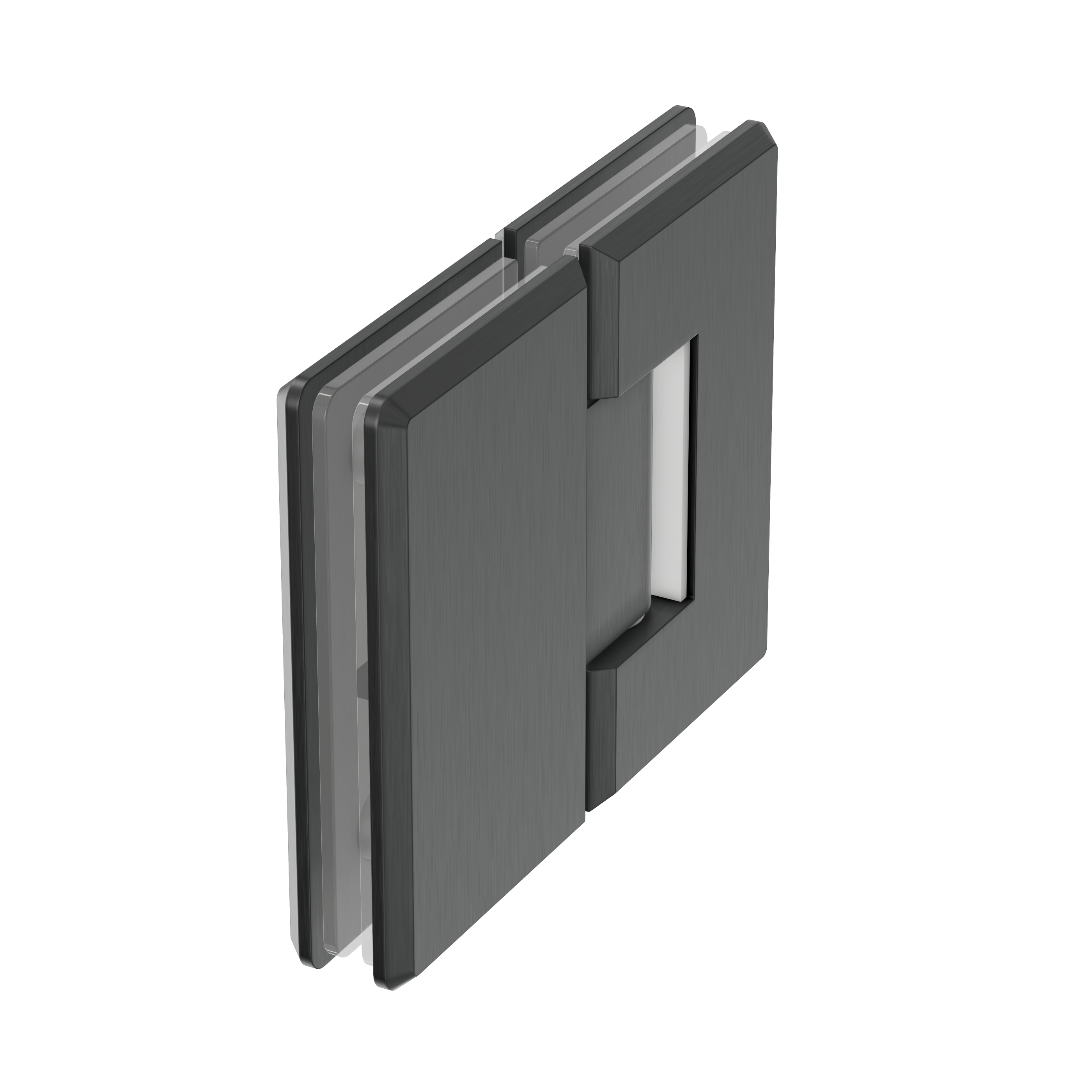 Shower Hinge Glass to Glass - Gun Metal Brushed