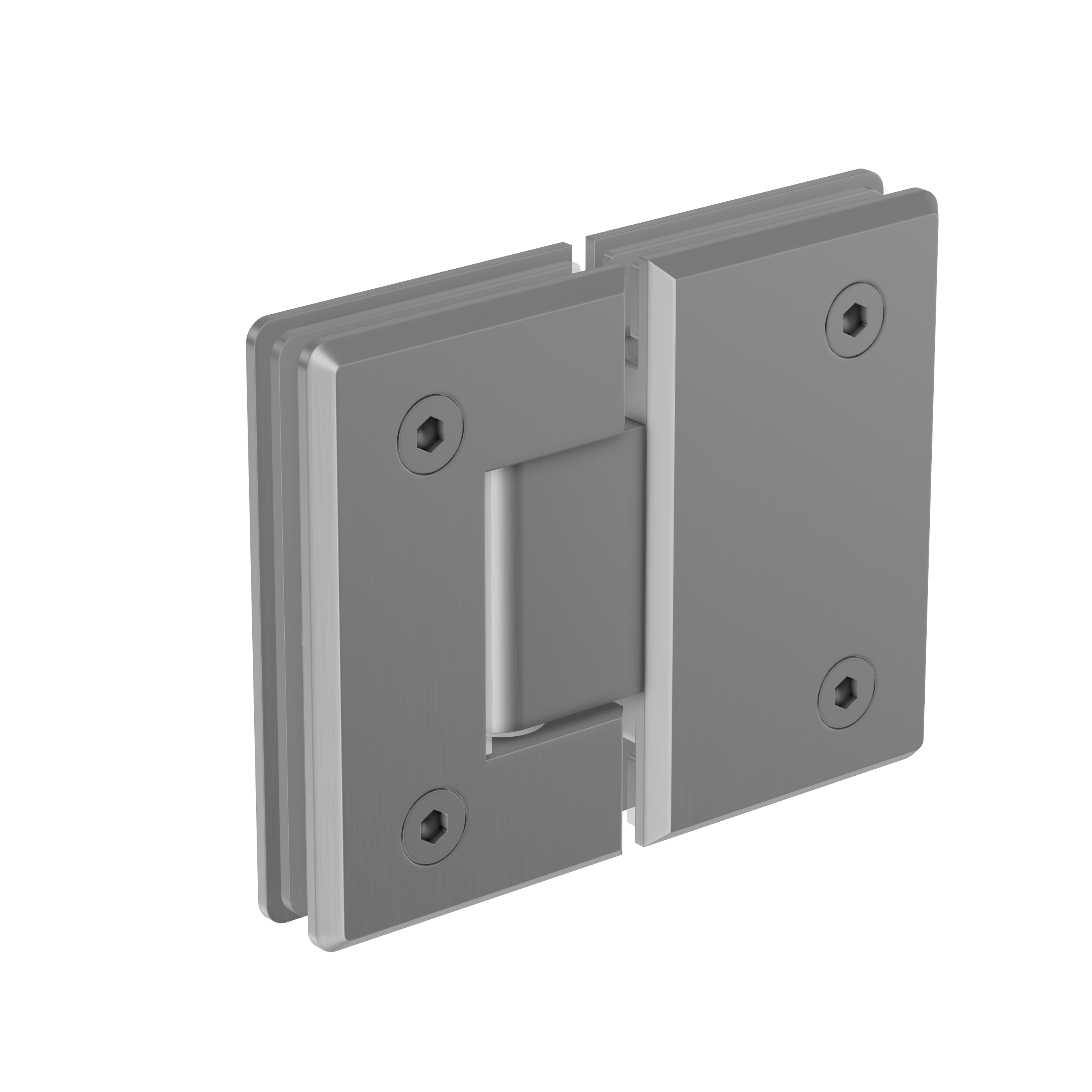 Shower Hinge Glass to Glass - Brushed Nickel