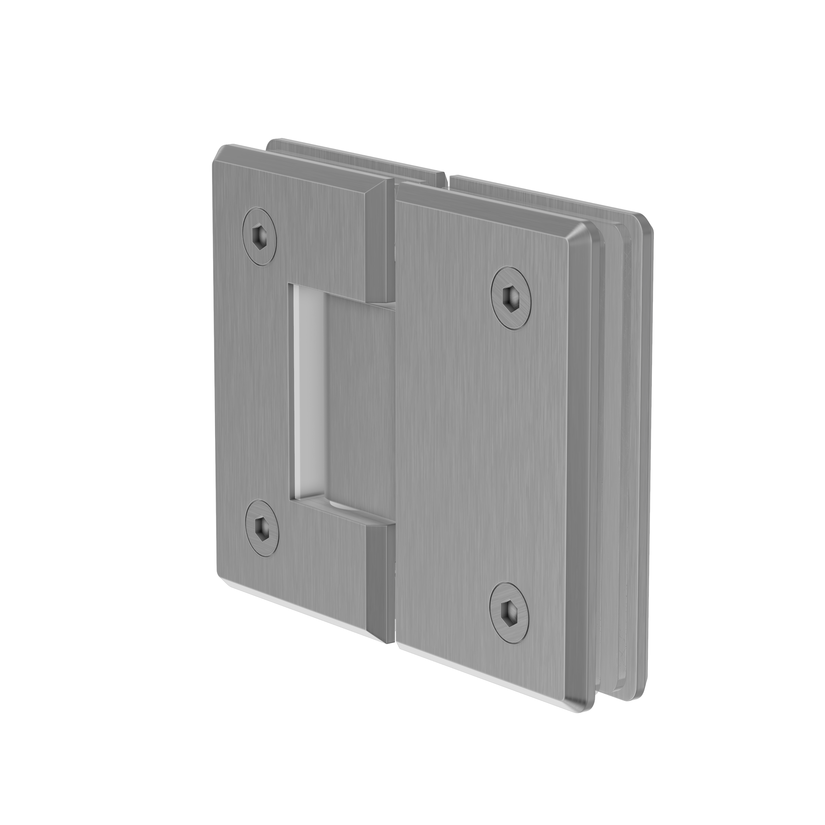 Shower Hinge Glass to Glass - Brushed Nickel