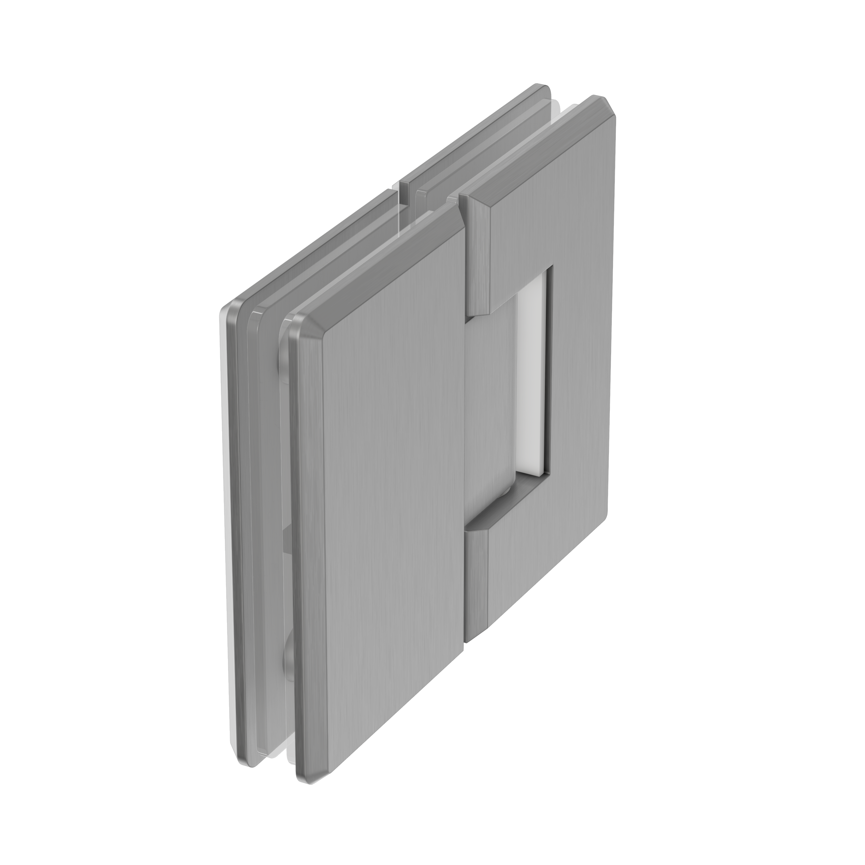Shower Hinge Glass to Glass - Brushed Nickel