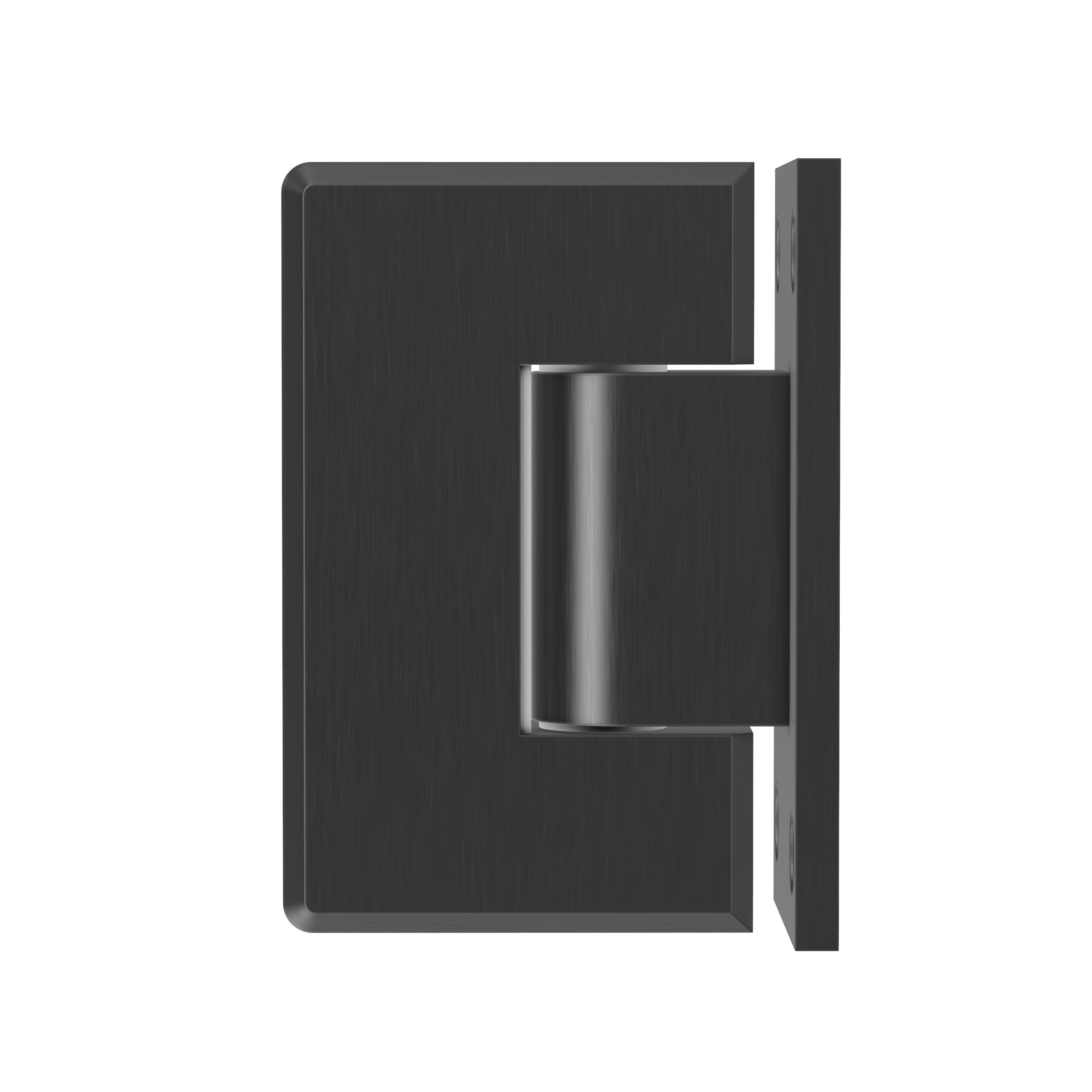 Glass to Wall Shower Hinge - Gun Metal Brushed