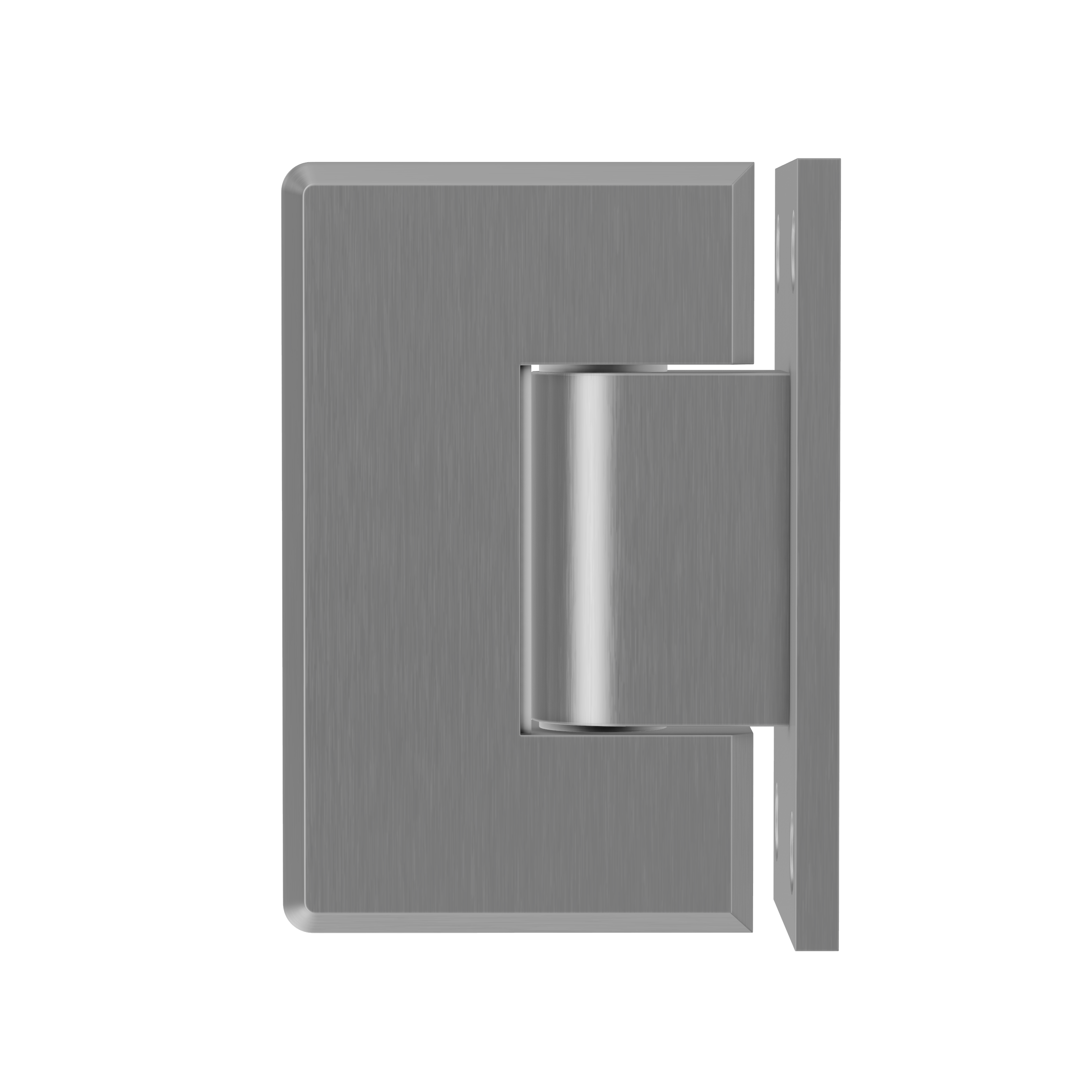 Glass to Wall Shower Hinge - Brushed Nickel