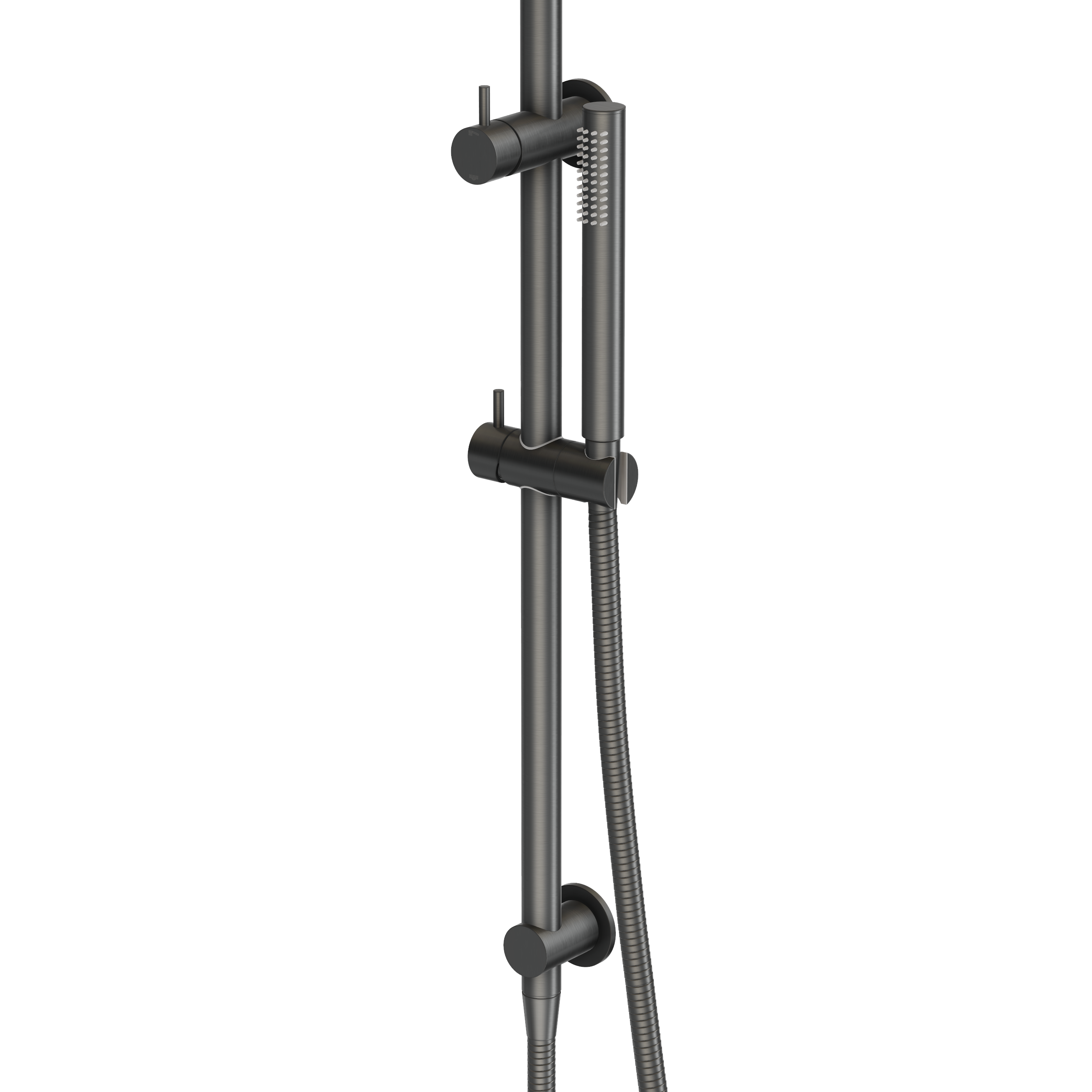 Shower Rail Set - Gun Metal Brushed