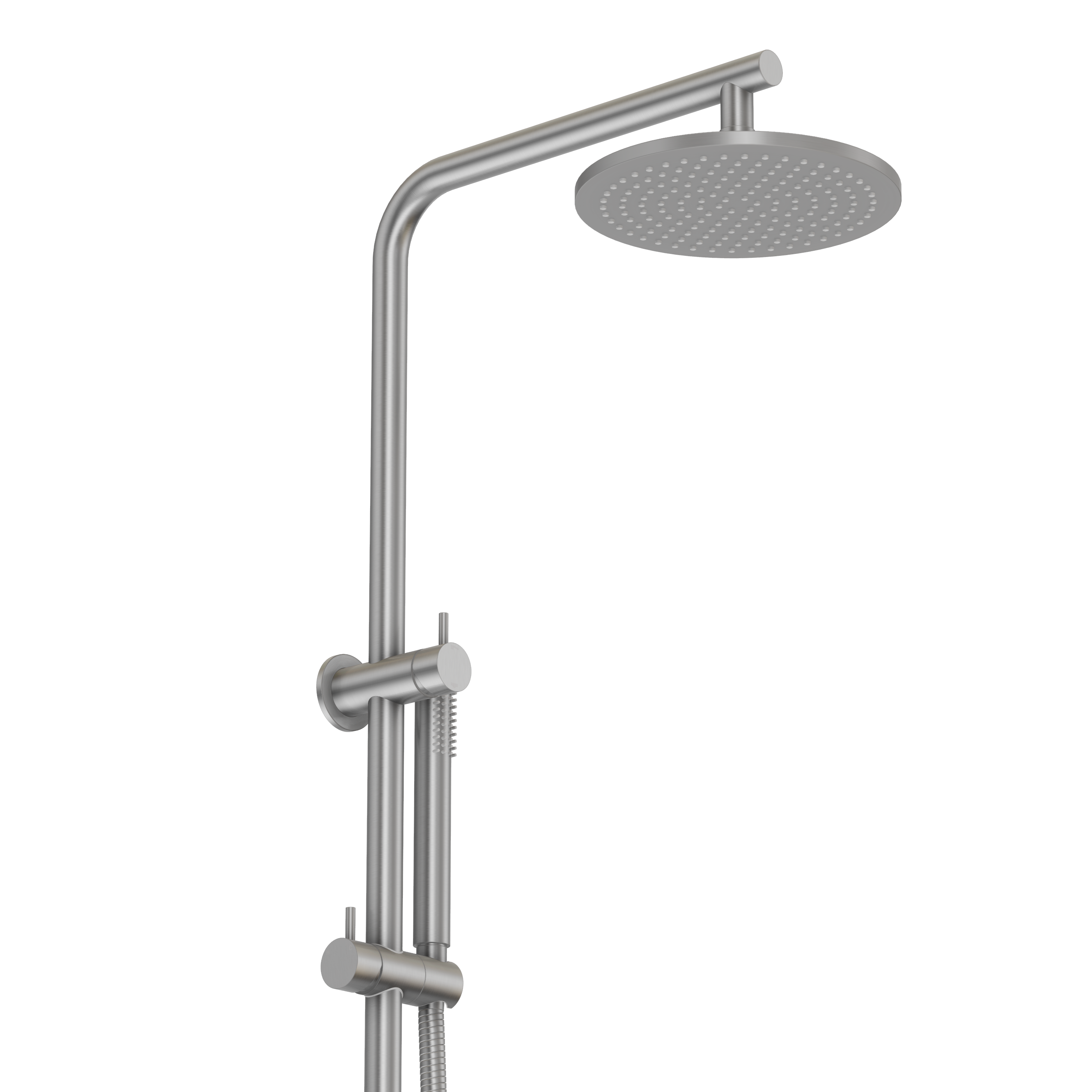 Shower Rail Set - Brushed Nickel