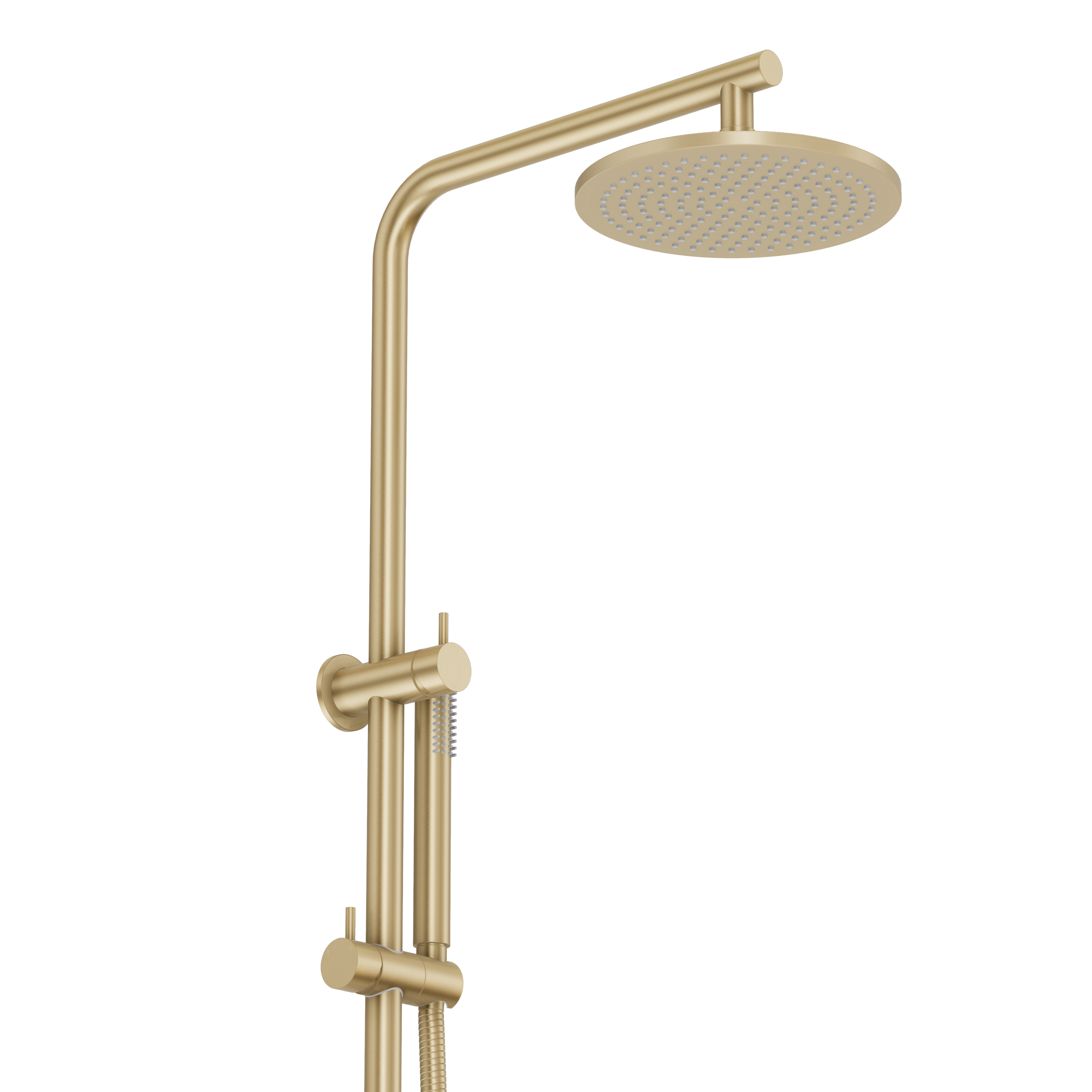 Shower Rail Set - Brushed Brass