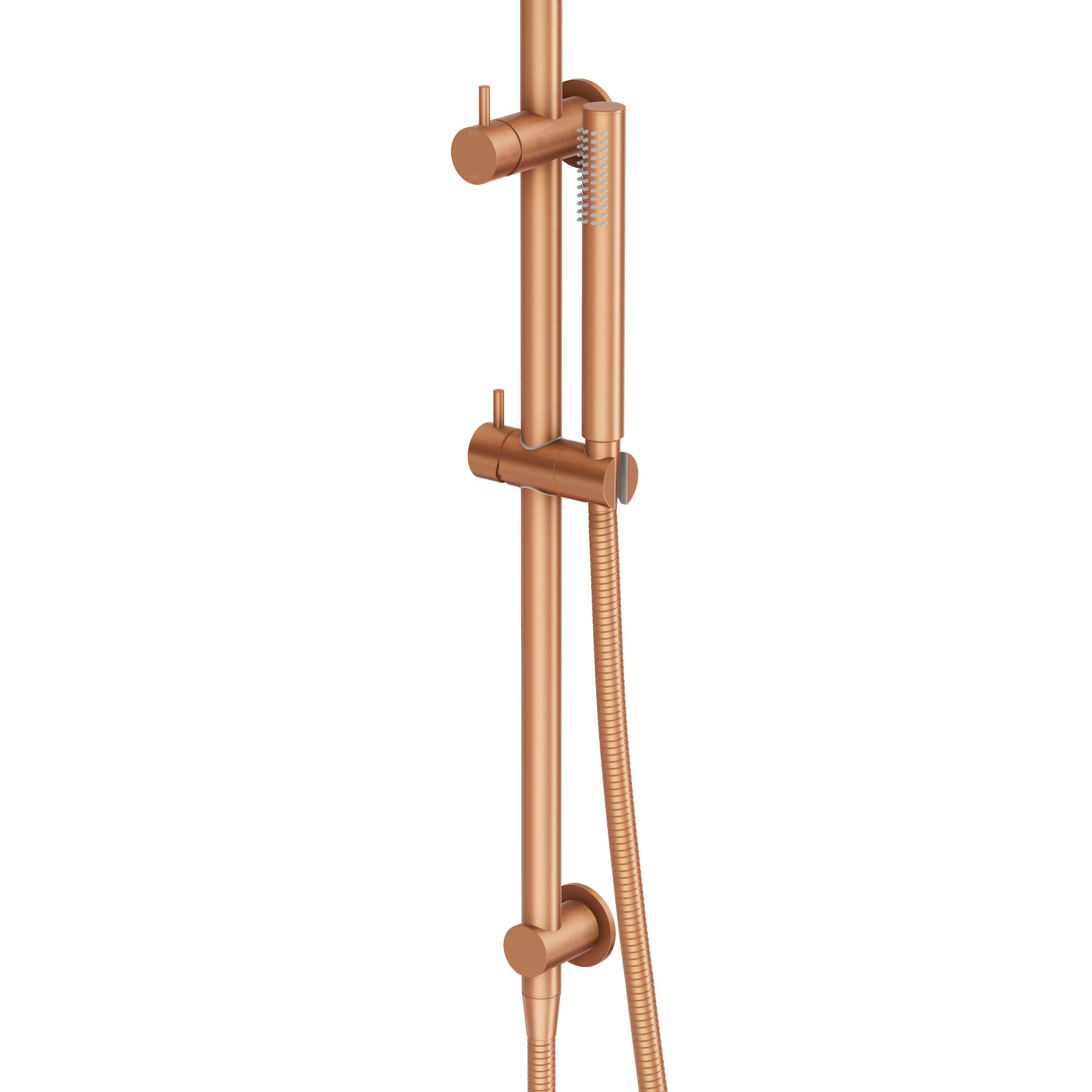 Shower Rail Set - Brushed Copper