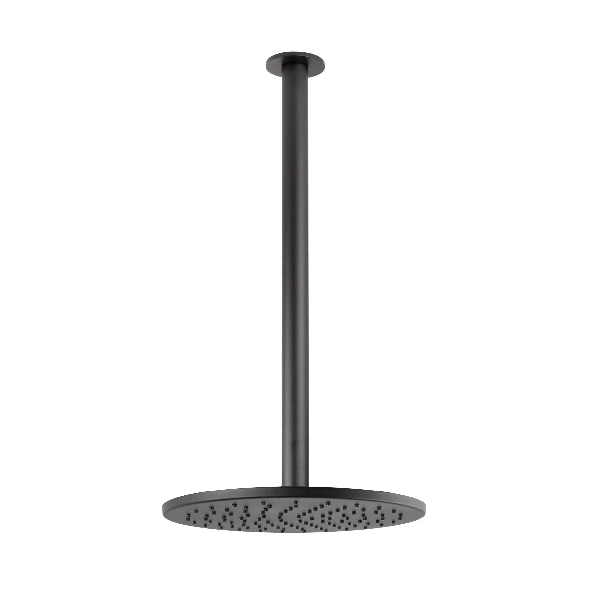 Ceiling Shower Head & Arm 400mm arm - Matte Black