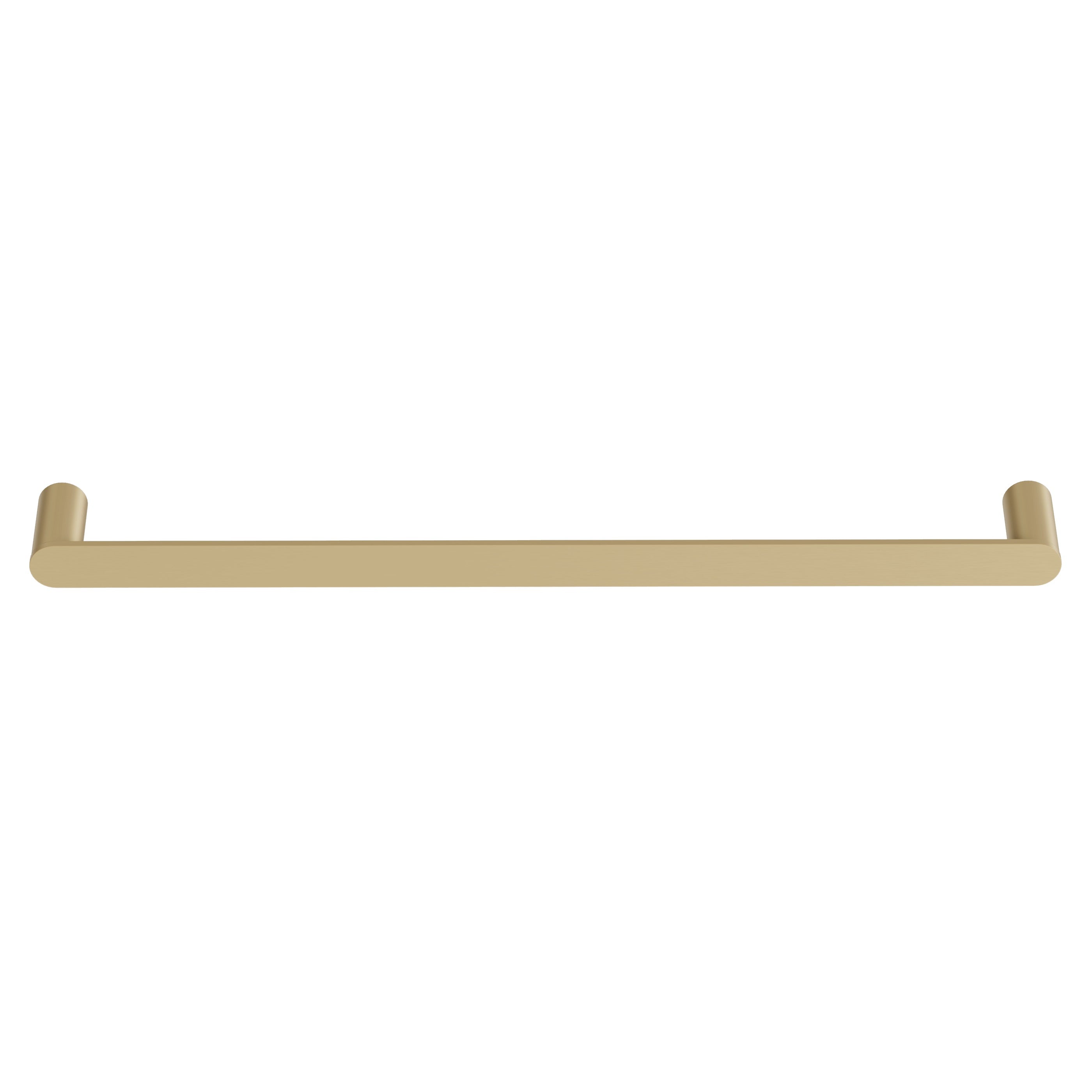 Single Towel Rail - Brushed Brass