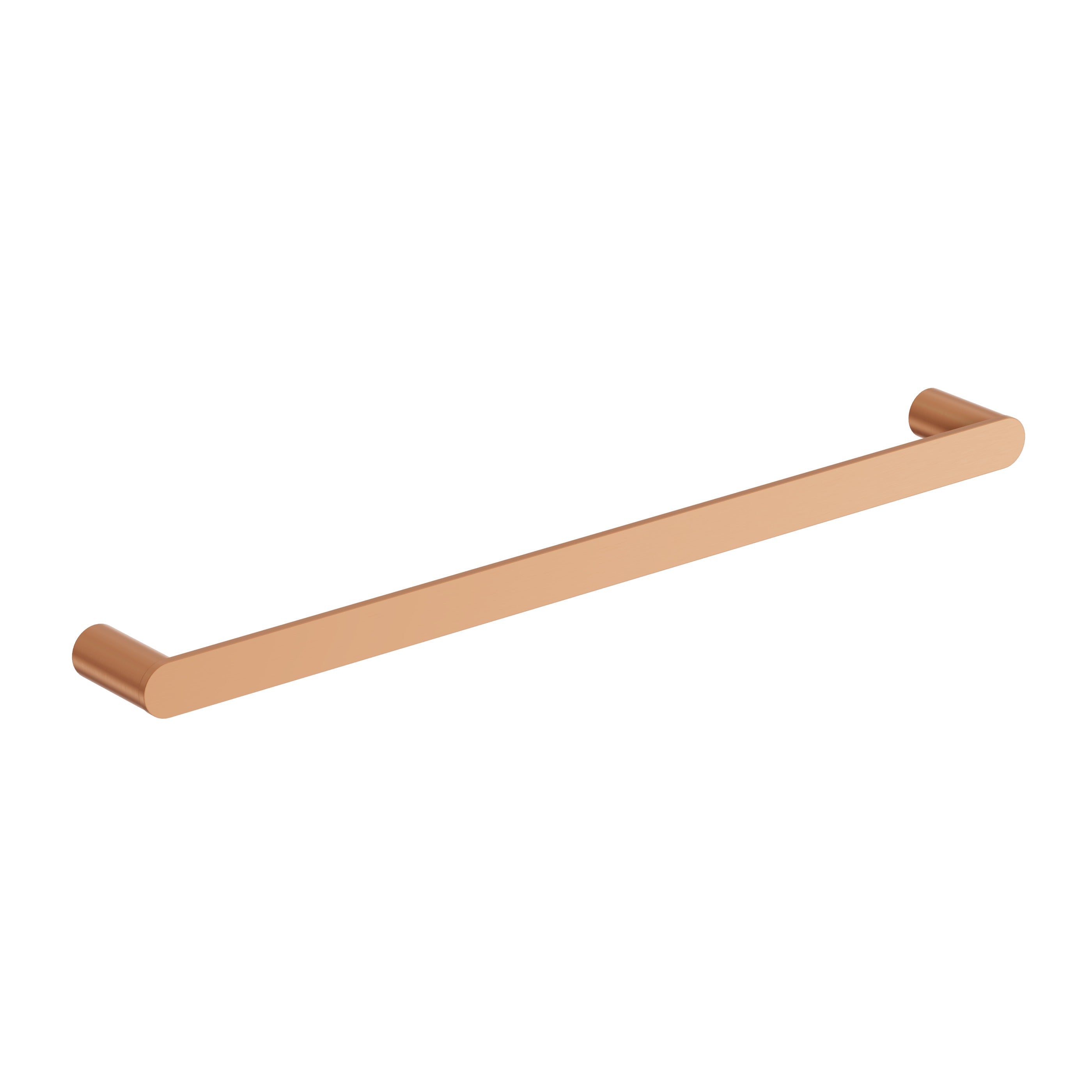 Single Towel Rail - Brushed Copper
