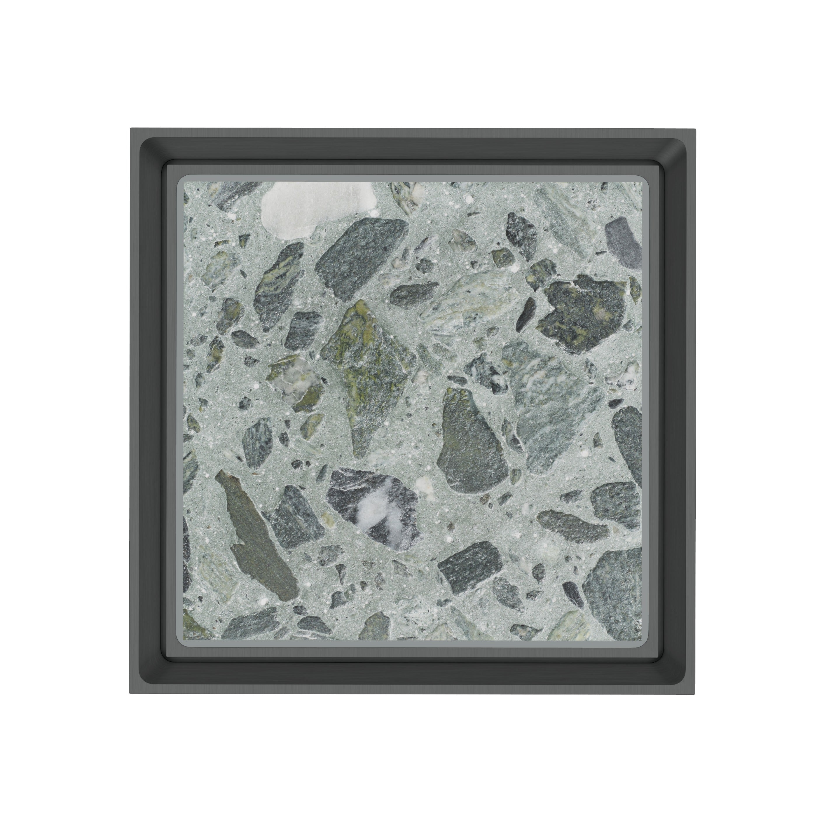 Tile Insert Floor Waste - Gun Metal Brushed