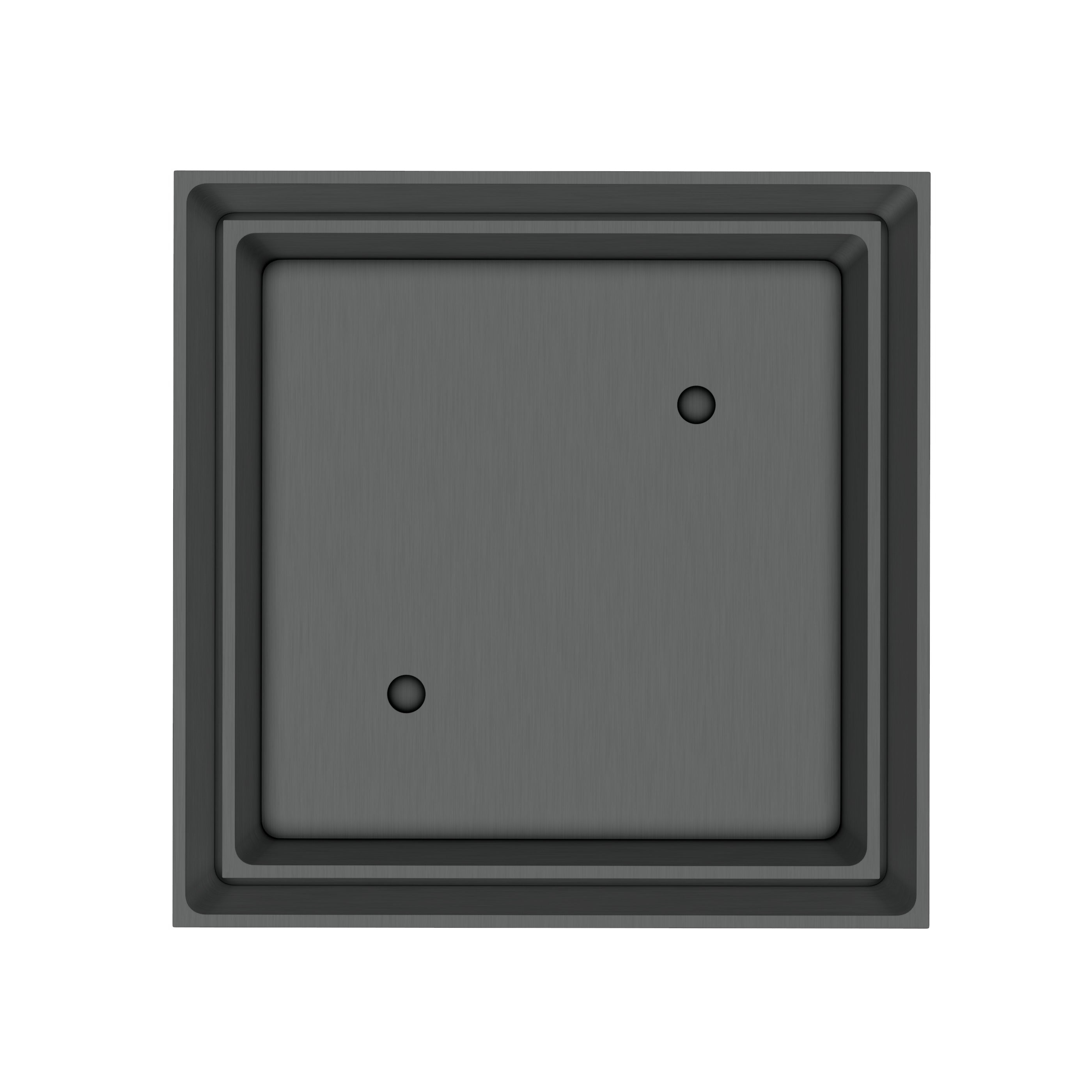 Tile Insert Floor Waste - Gun Metal Brushed