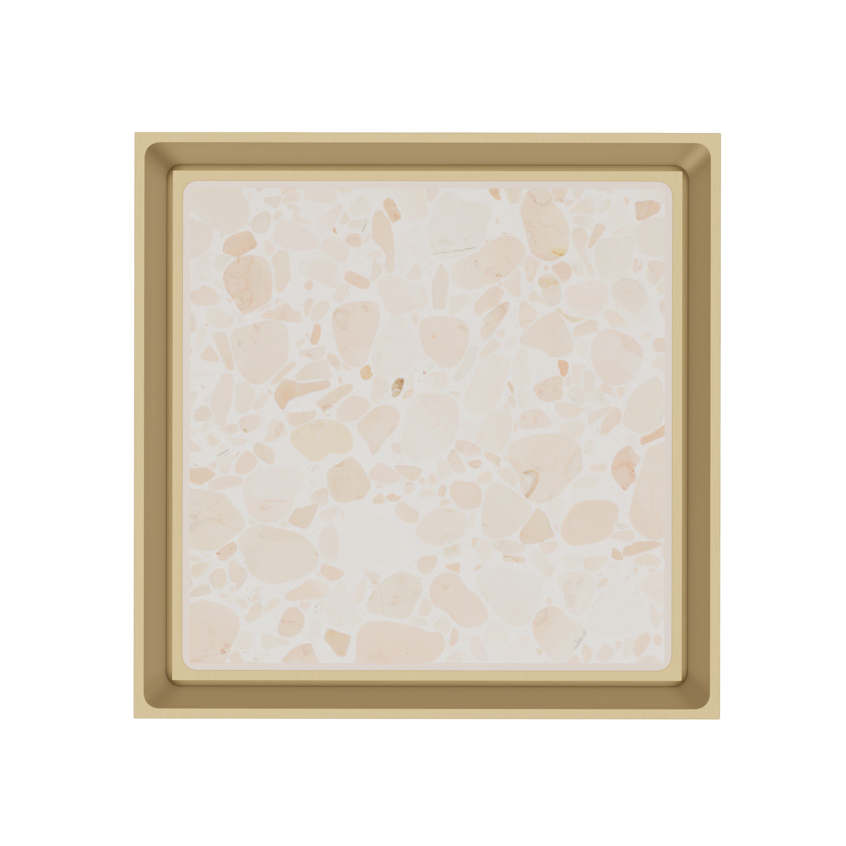 Tile Insert Floor Waste - Brushed Brass