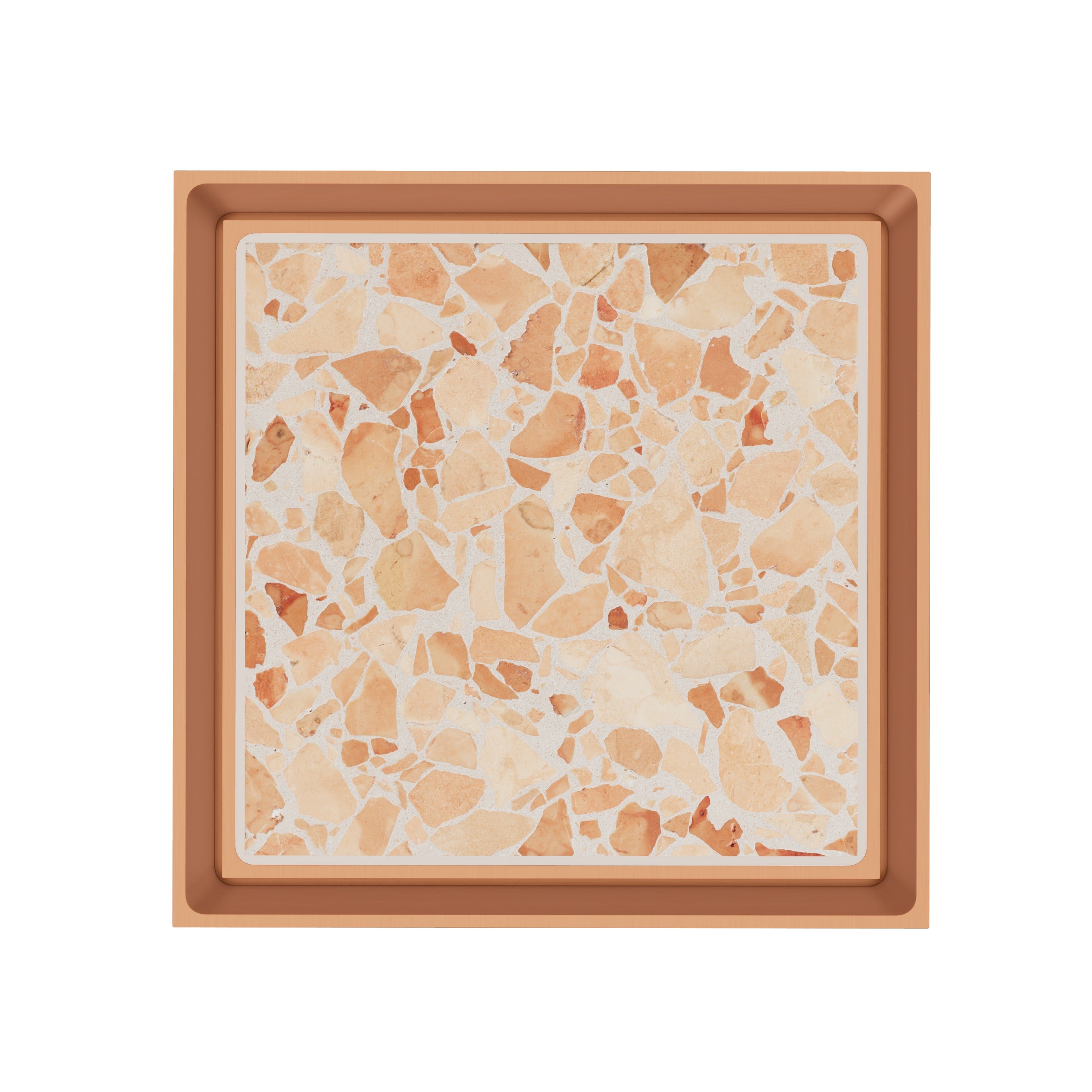 Tile Insert Floor Waste - Brushed Copper