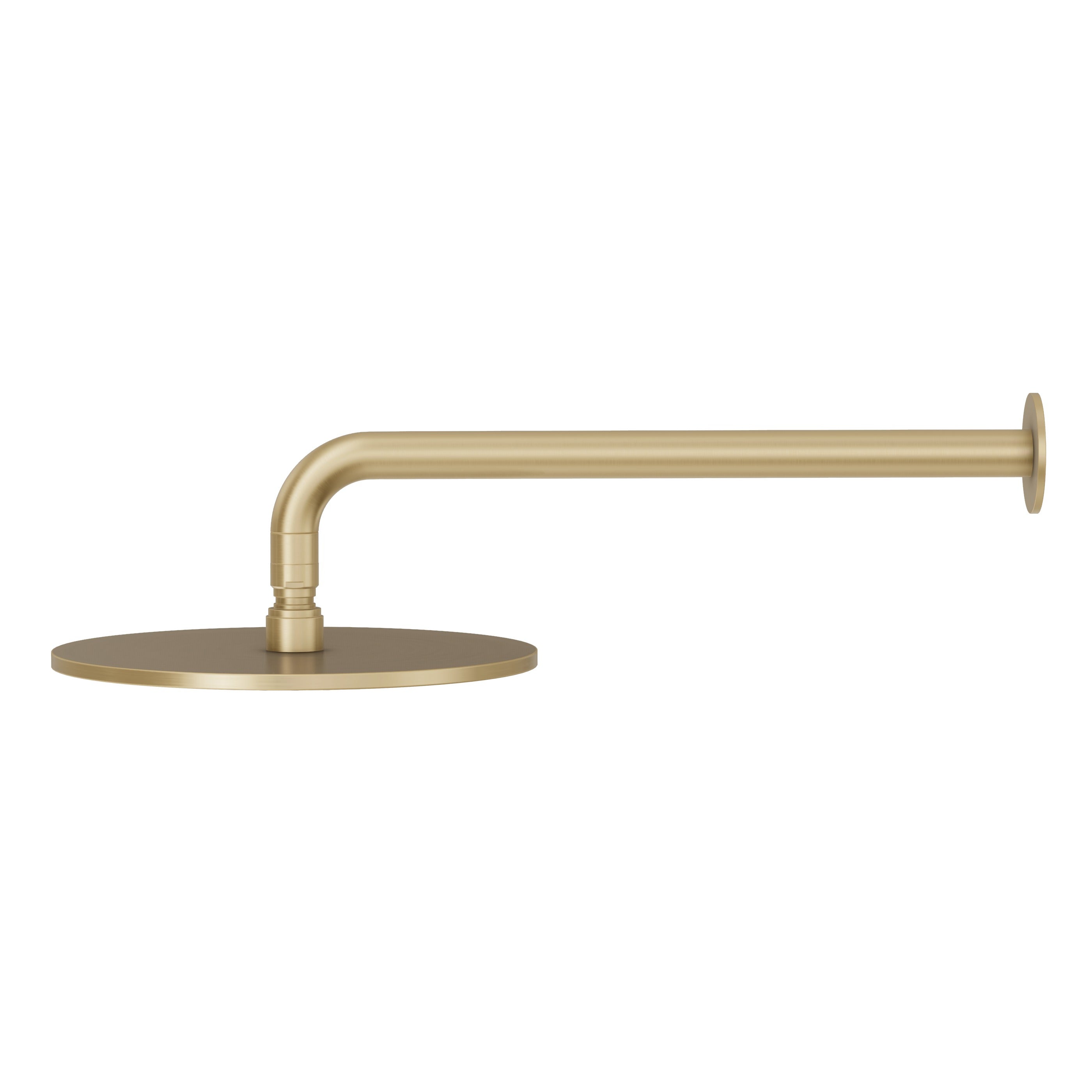 Wall Shower Head & Arm - Brushed Brass