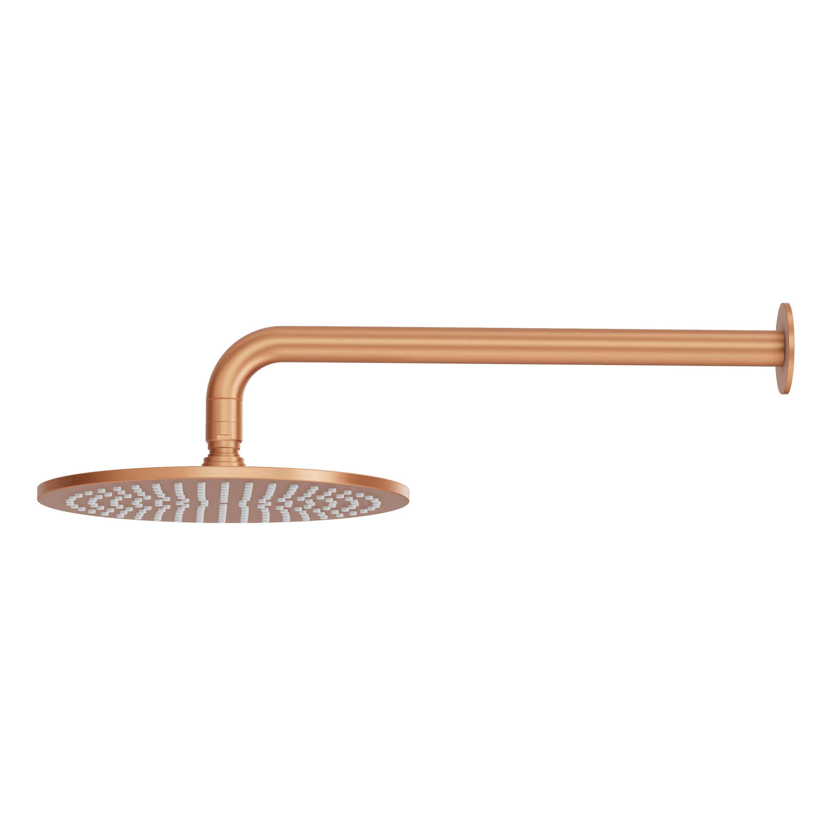Wall Shower Head & Arm - Brushed Copper