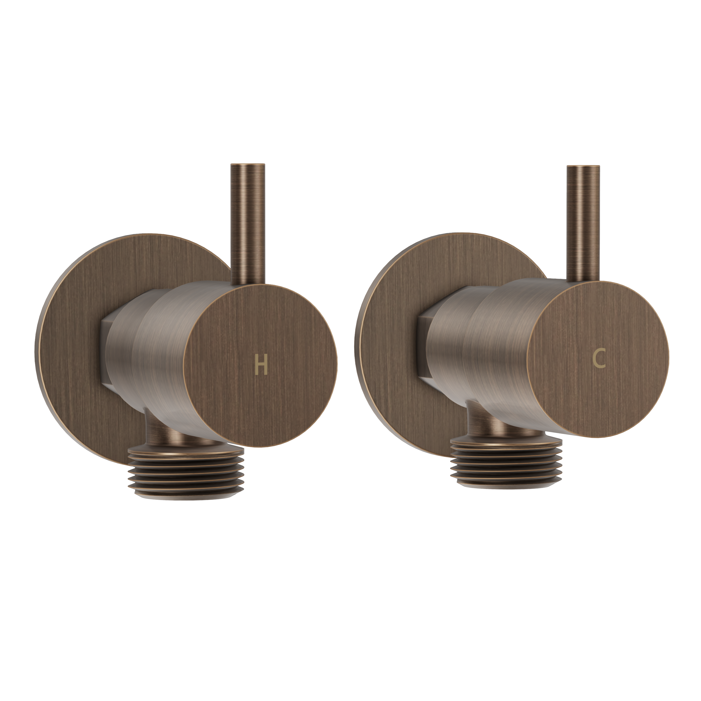 Washing Machine Taps - Antique Brass