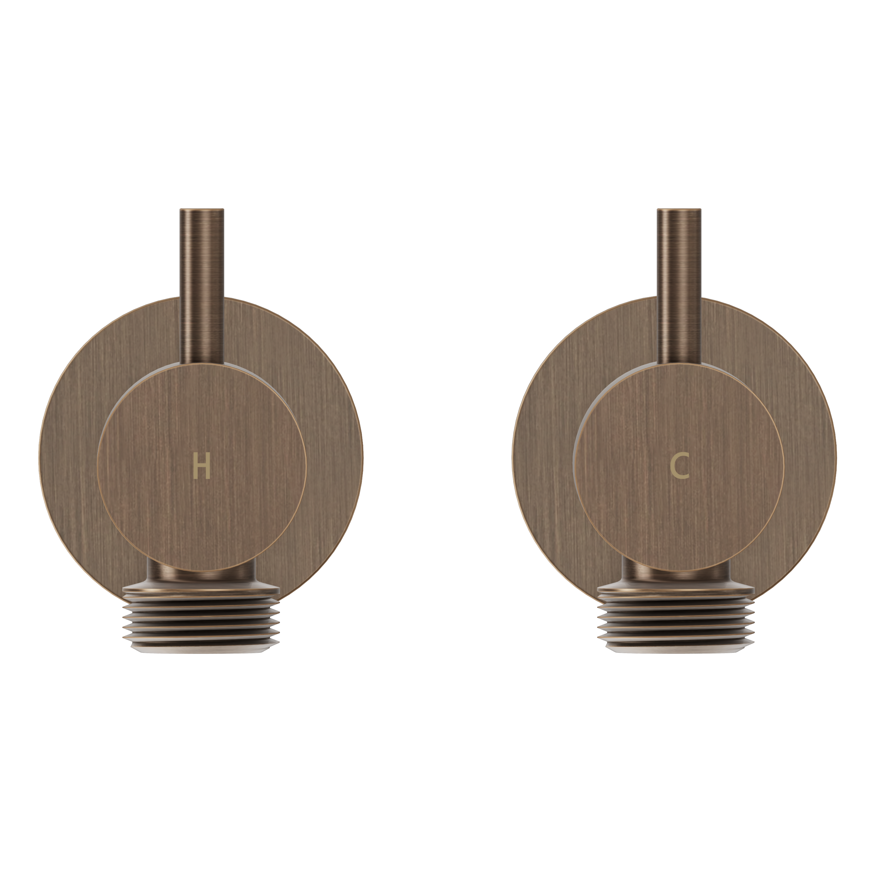 Washing Machine Taps - Antique Brass