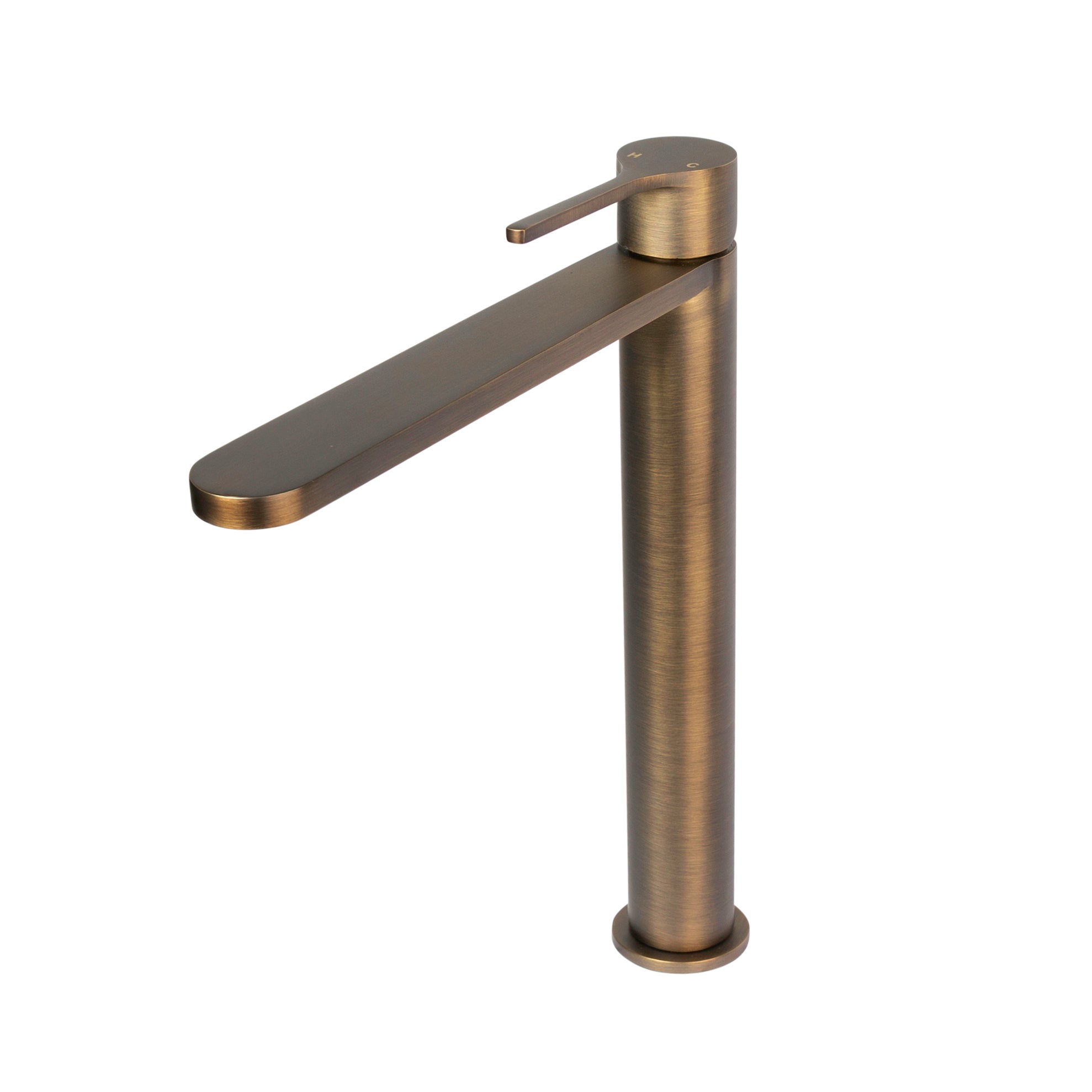 Sereno Tall Basin Mixer Tap - Antique Brass