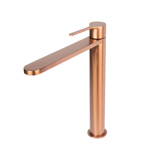 Sereno Tall Basin Mixer Tap - Rose Bronze