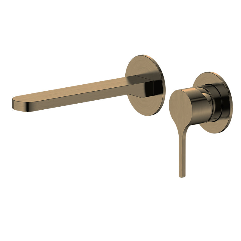 Sereno Minimal Wall Mixer and Tap - Antique Brass