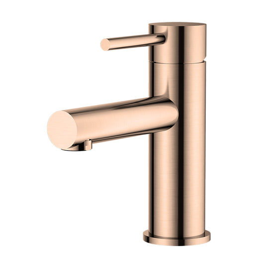 Haven Short Basin Mixer - Rose Bronze