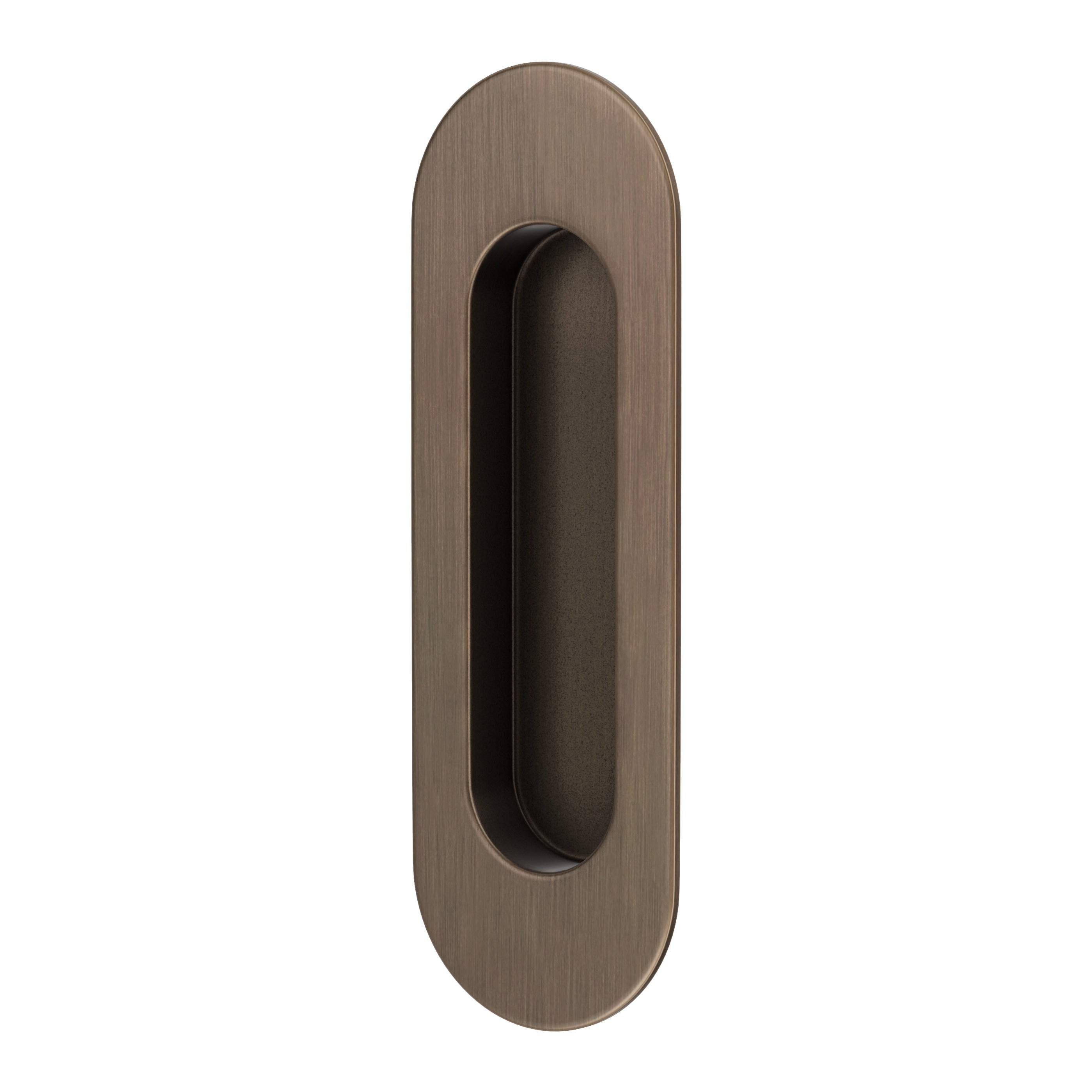 Lombardy Sliding Door Flush Pull – Antique Brass