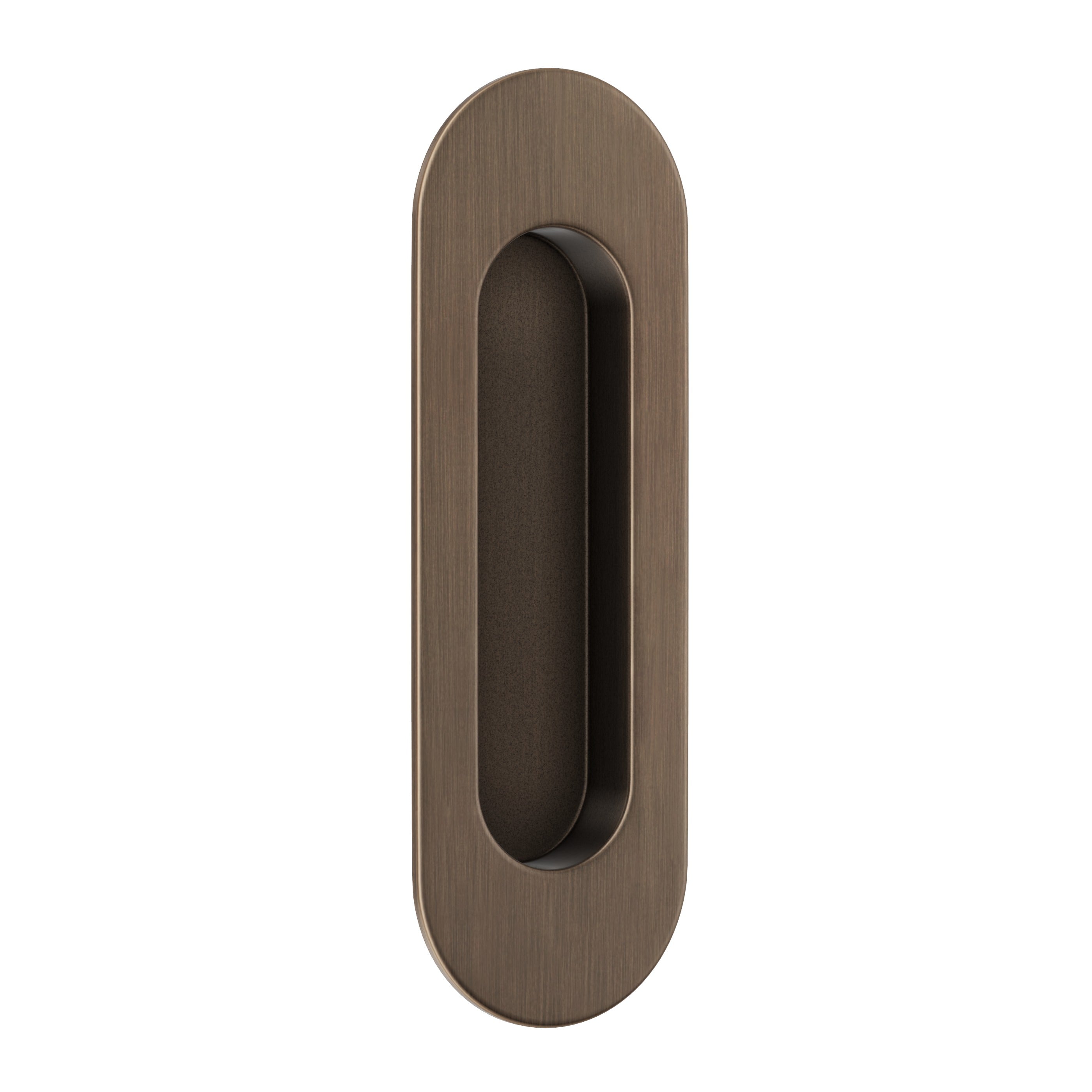 Lombardy Sliding Door Flush Pull – Antique Brass