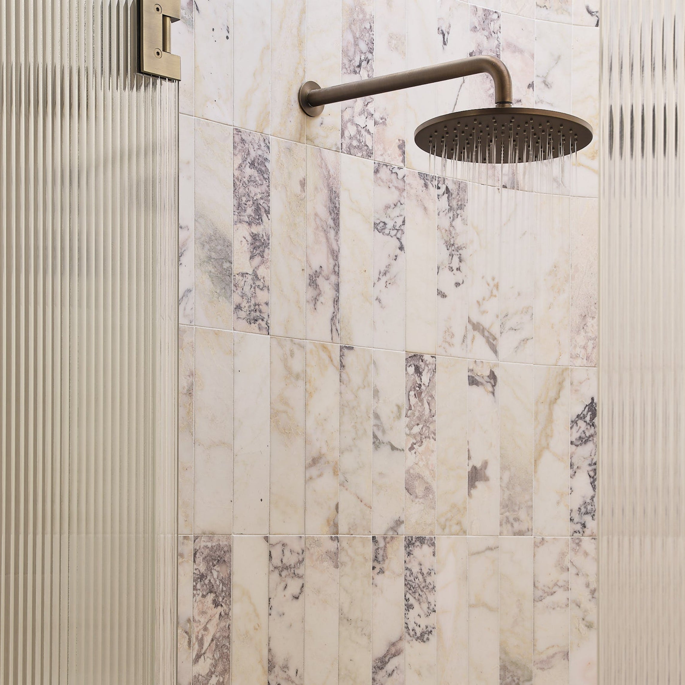 Wall Shower Head & Arm - Antique Brass
