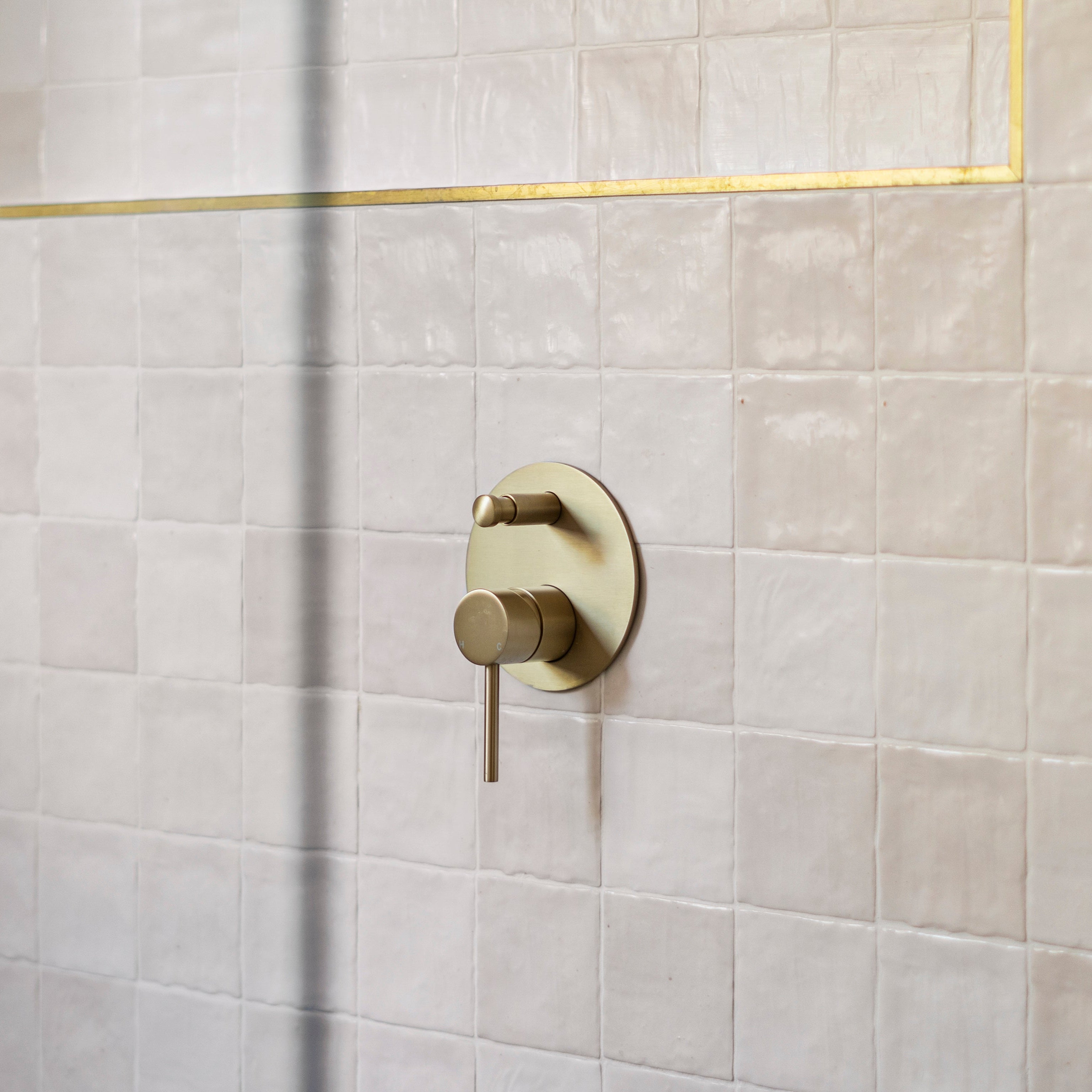 Haven Concealed Diverter Wall Mixer - Brushed Brass