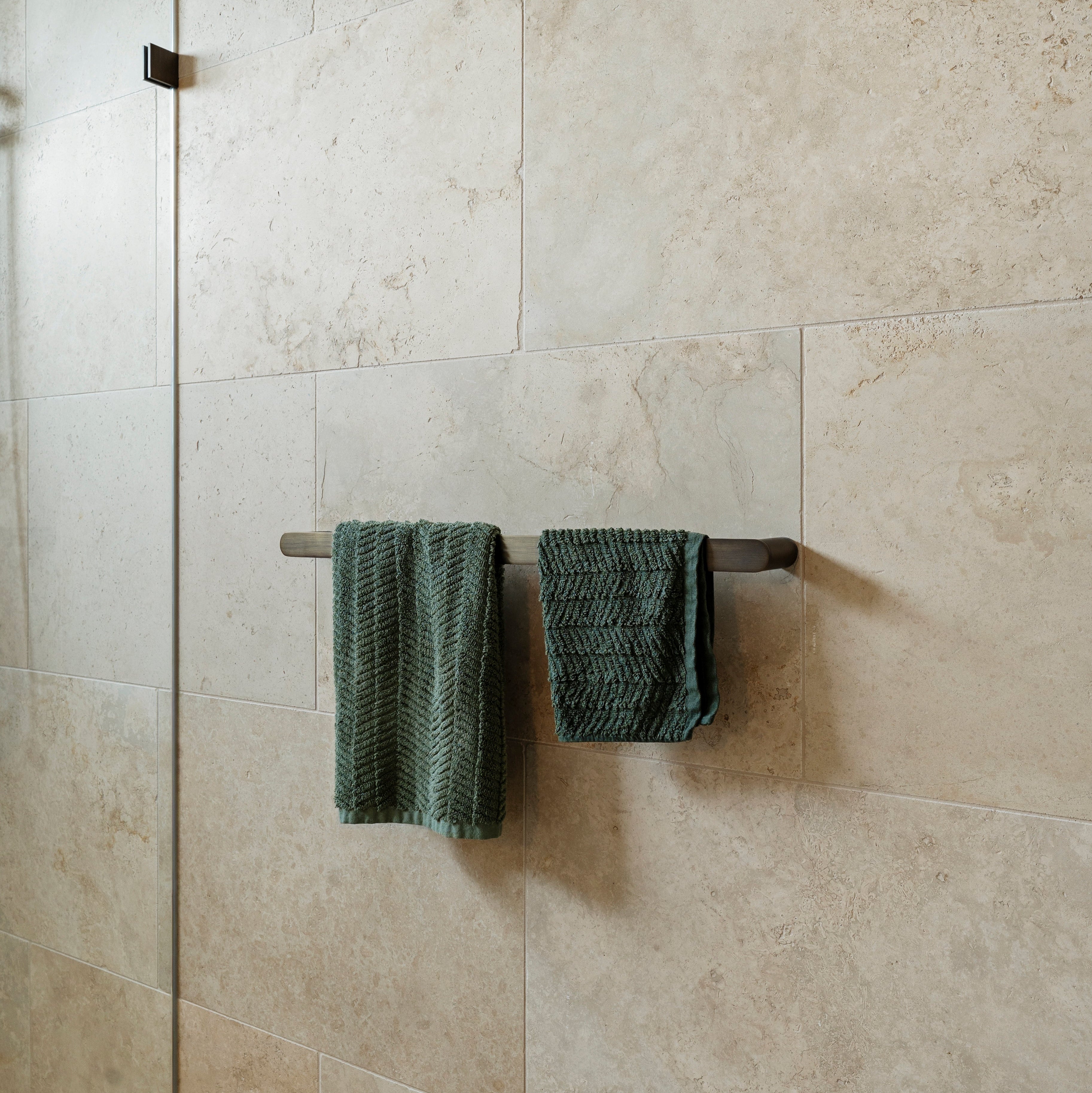 Single Towel Rail - Antique Brass