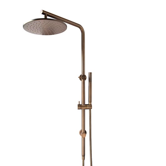 Haven Shower Rail Set - Antique Brass