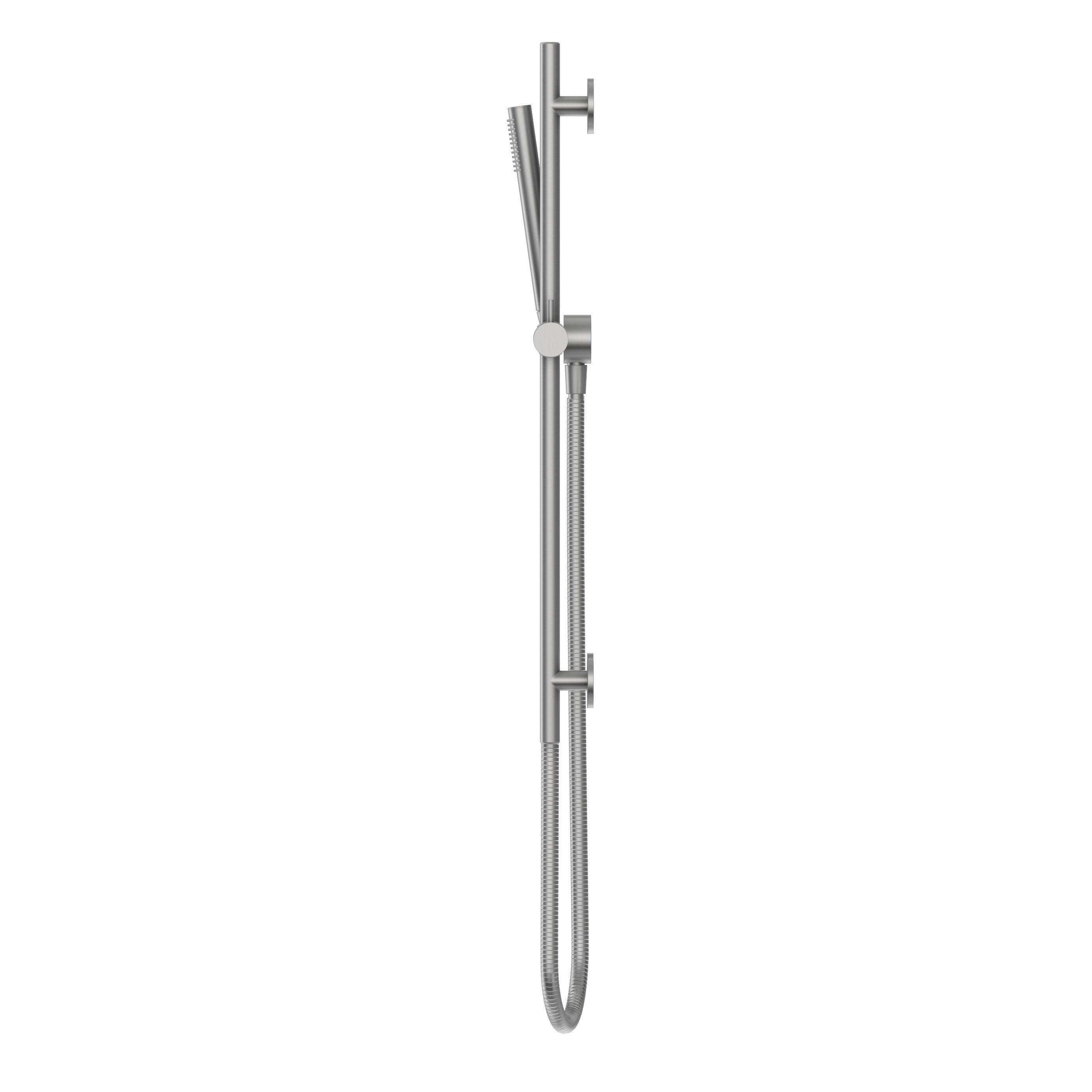 Adjustable Shower Rail Set - Brushed Nickel