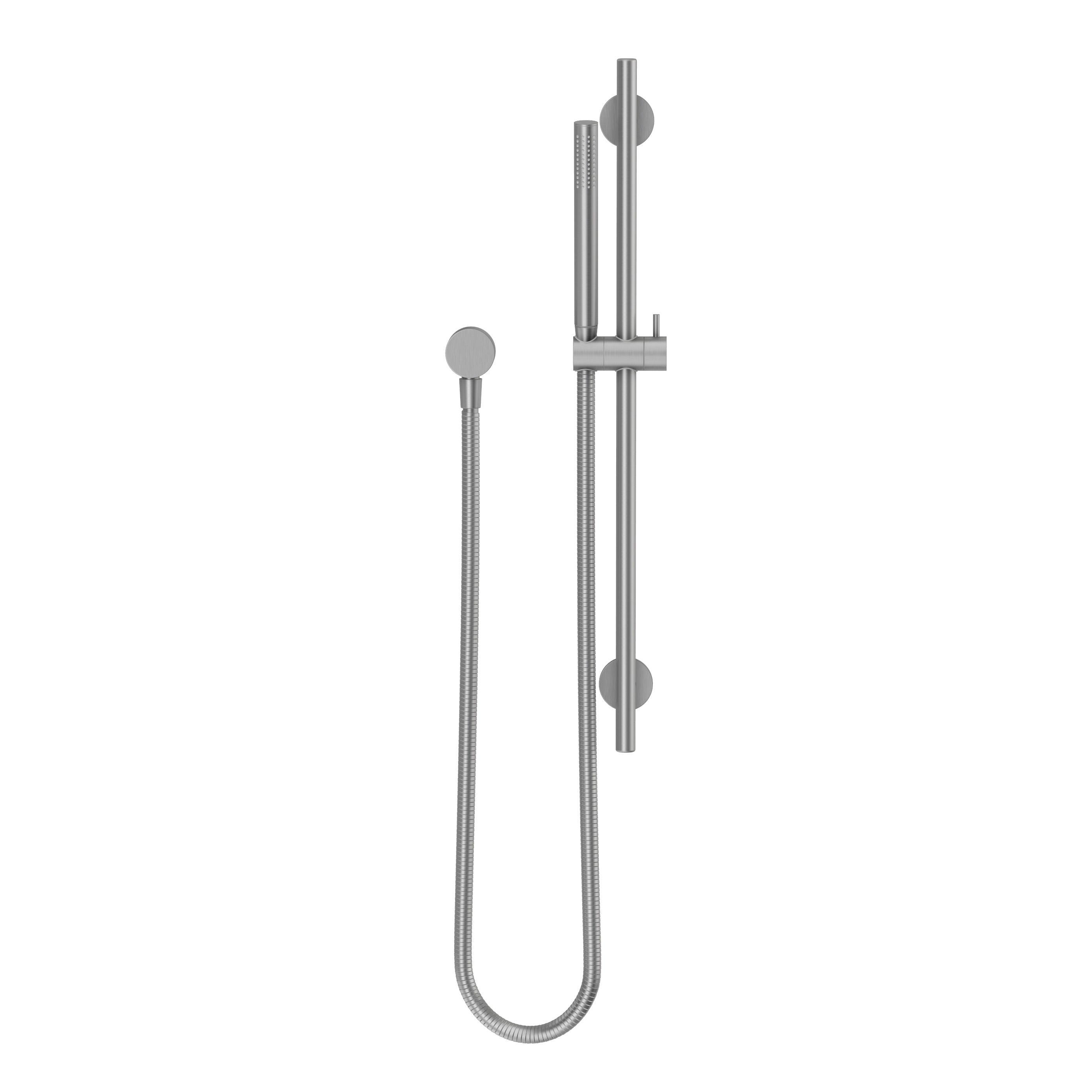 Adjustable Shower Rail Set - Brushed Nickel