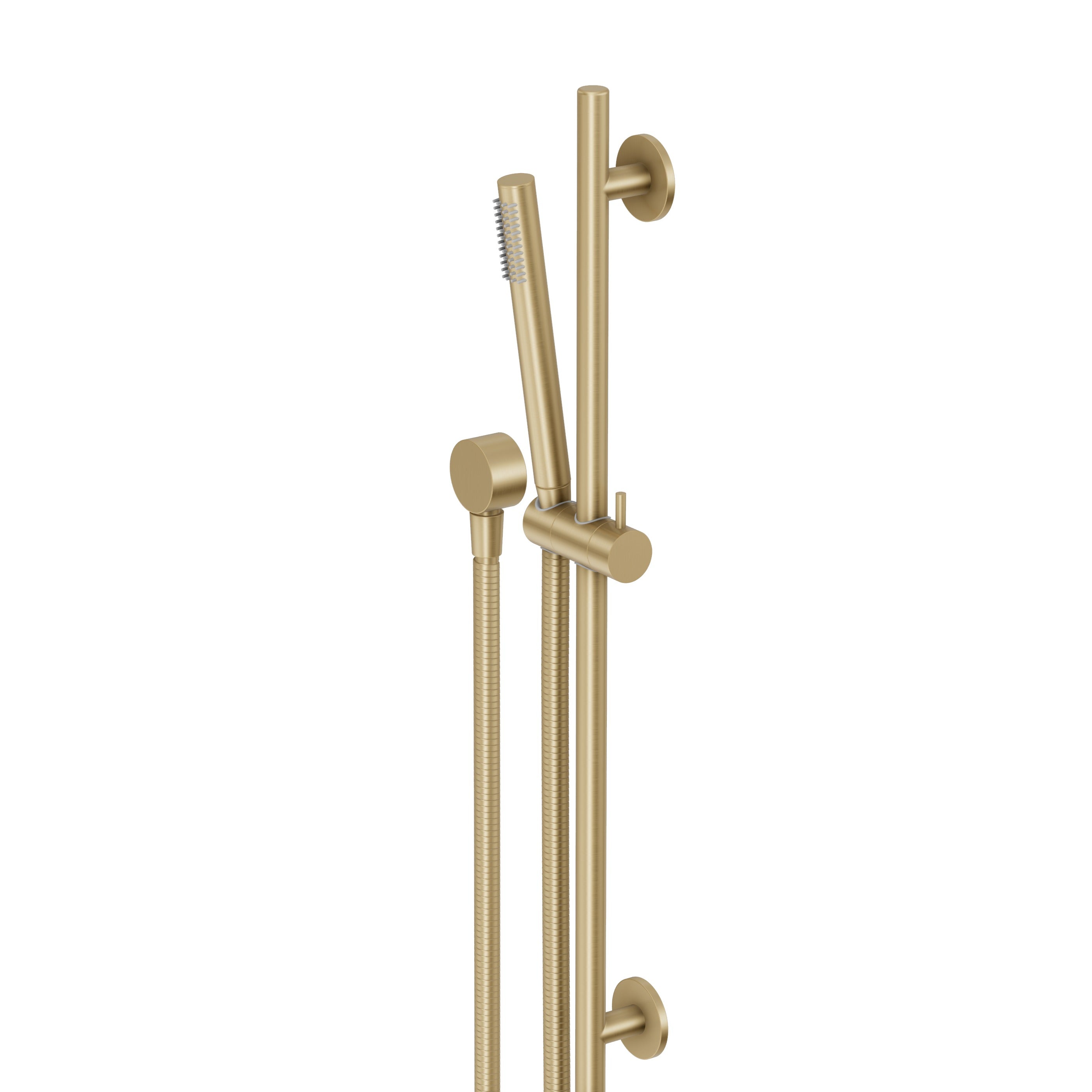 Adjustable Shower Rail Set - Brushed Brass
