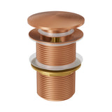 Basin Pop Up Waste - Brushed Copper