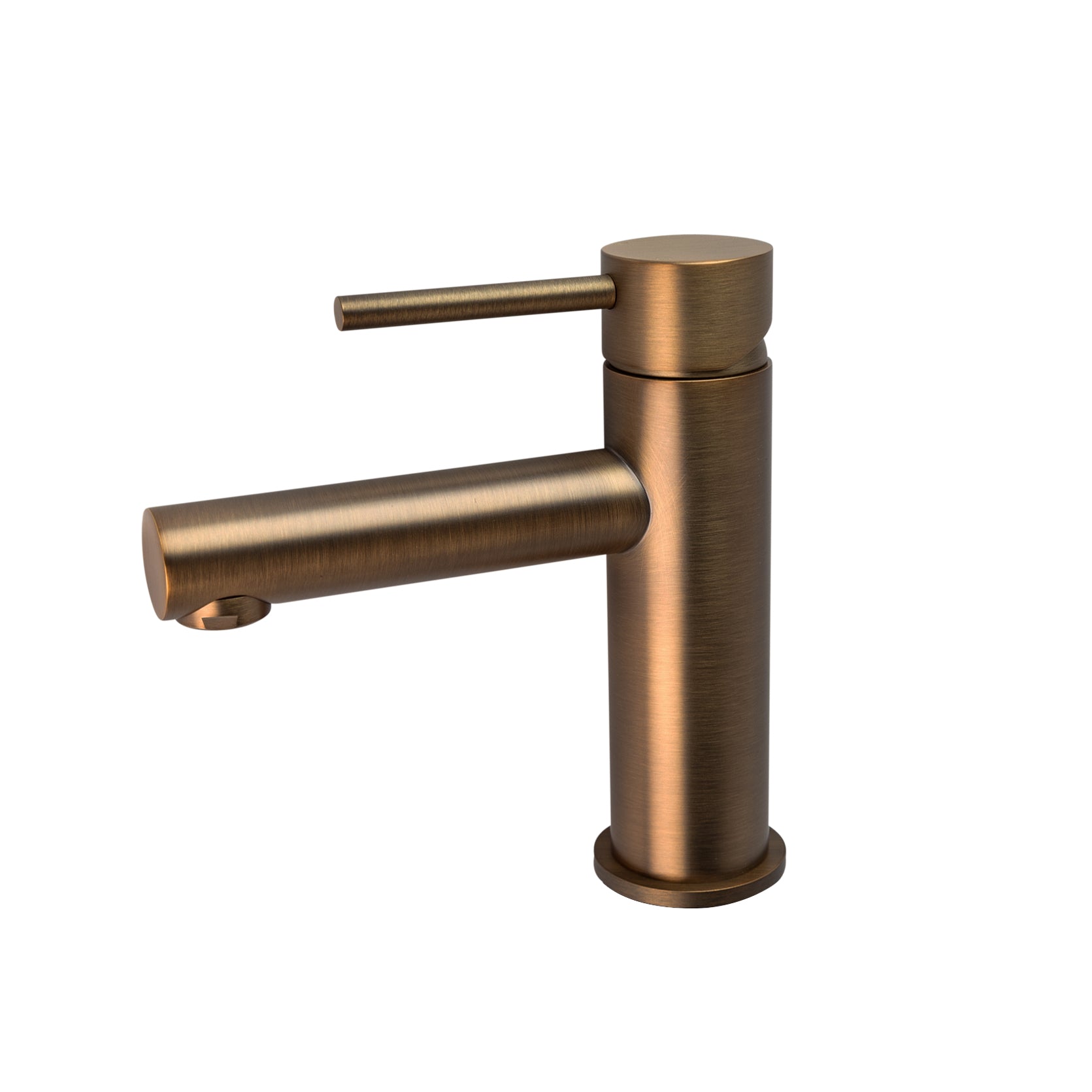 Haven Short Basin Mixer - Antique Brass