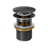 Basin Overflow Pop Up Waste - Gun Metal Brushed