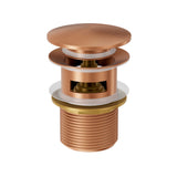 Basin Overflow Pop Up Waste - Brushed Copper