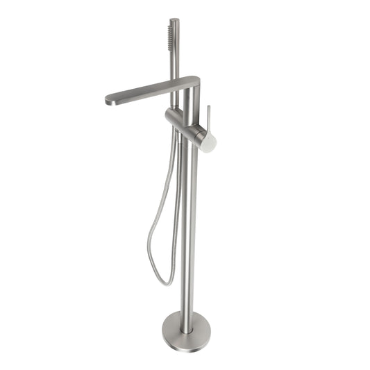 Sereno Bath Filler with Hand Shower - Brushed Nickel