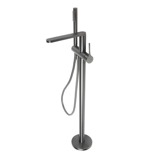 Sereno Bath Filler with Hand Shower - Gun Metal Brushed