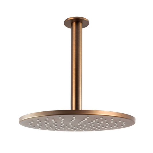 Ceiling Shower Head & Arm - Antique Brass