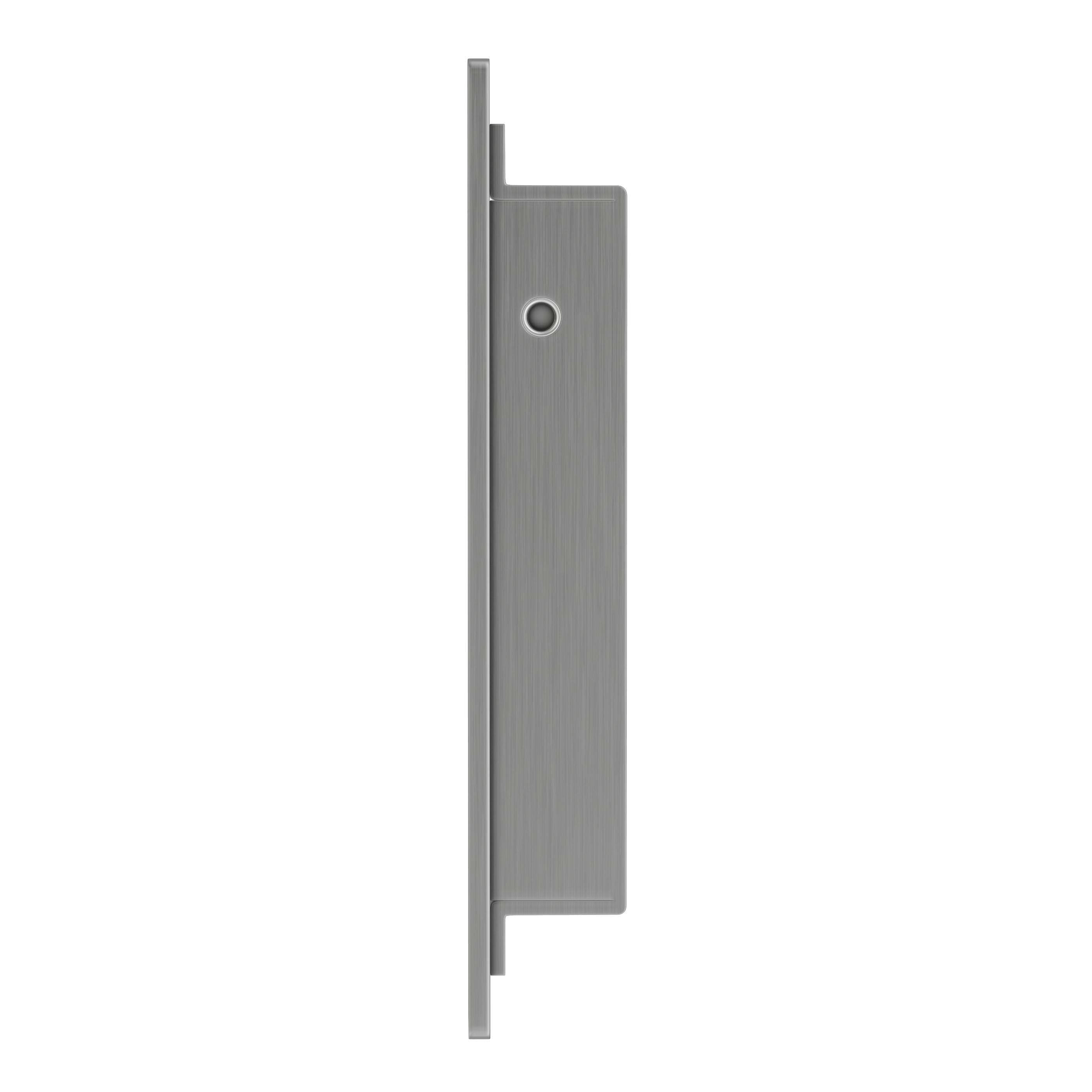 Concealed Sliding Door Edge Pull - Brushed Nickel