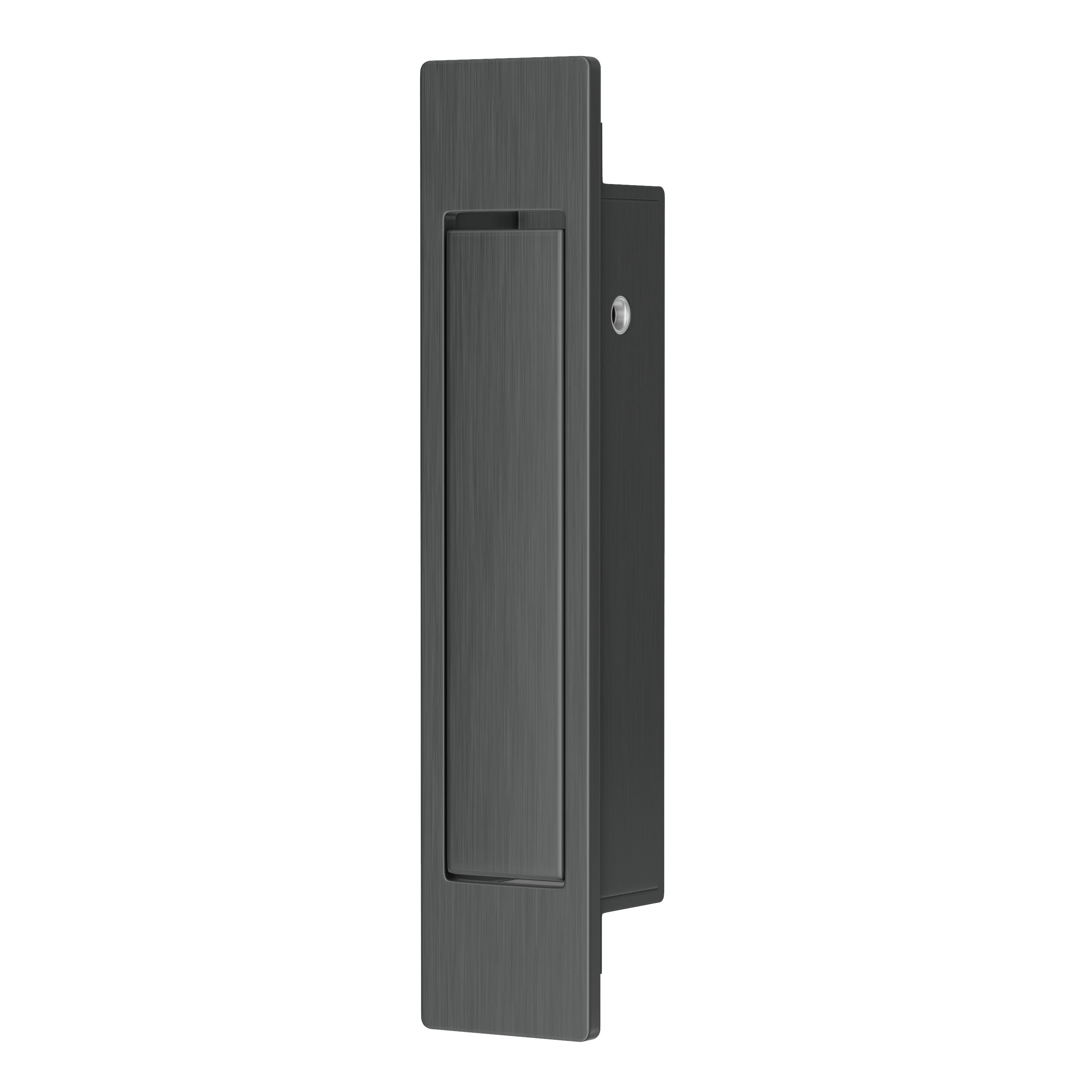 Concealed Sliding Door Edge Pull - Gun Metal Brushed