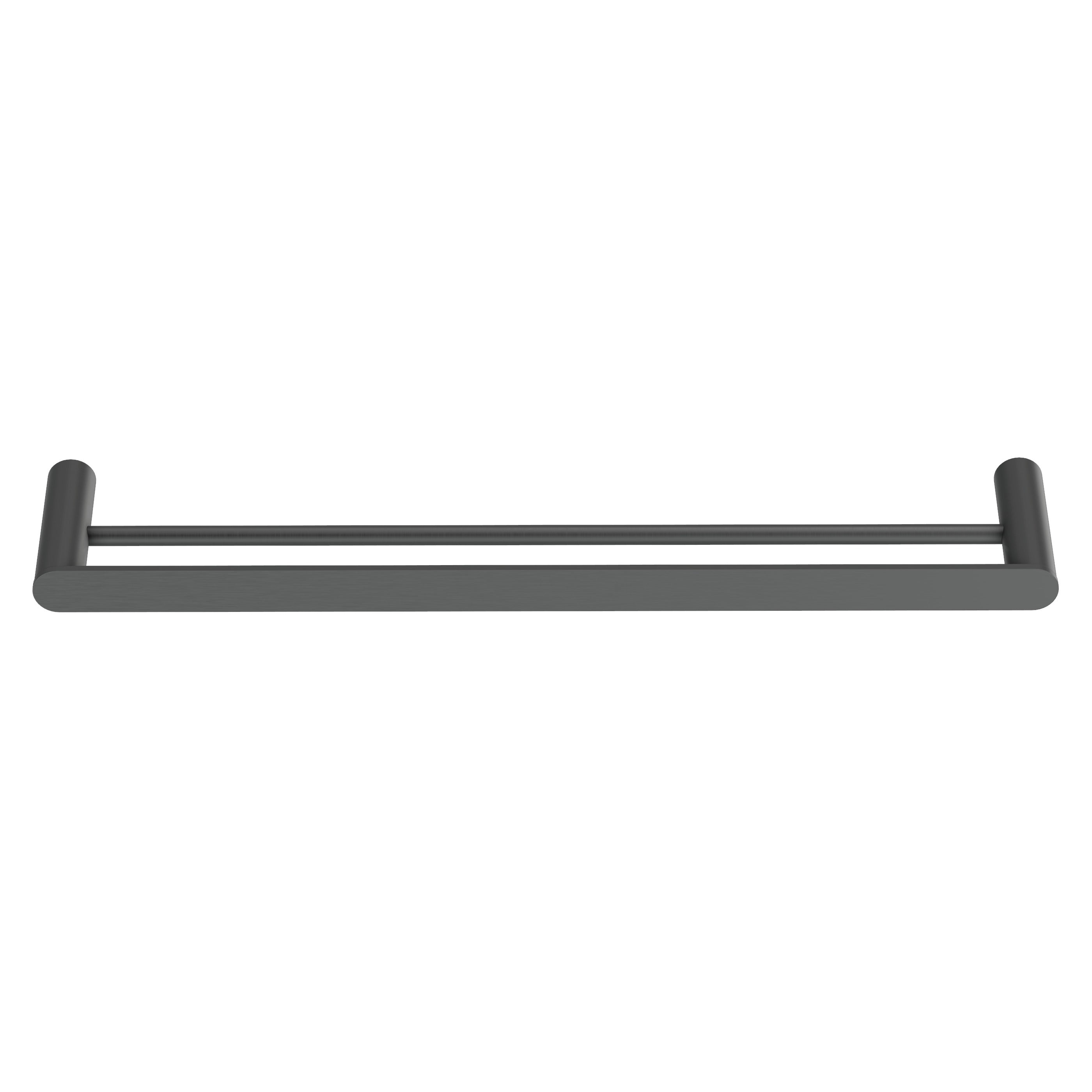 Double Towel Rail - Gun Metal Brushed