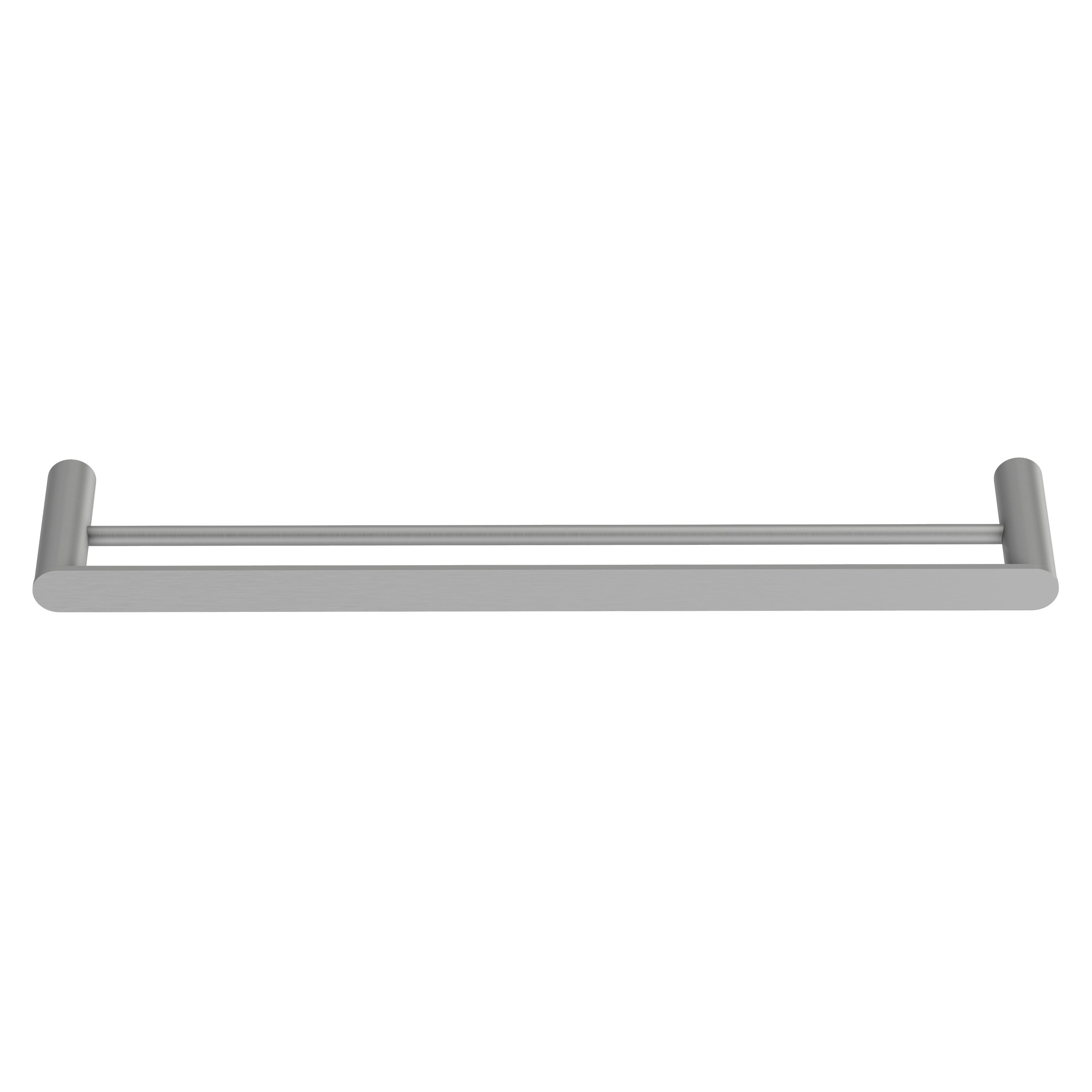Double Towel Rail - Brushed Nickel